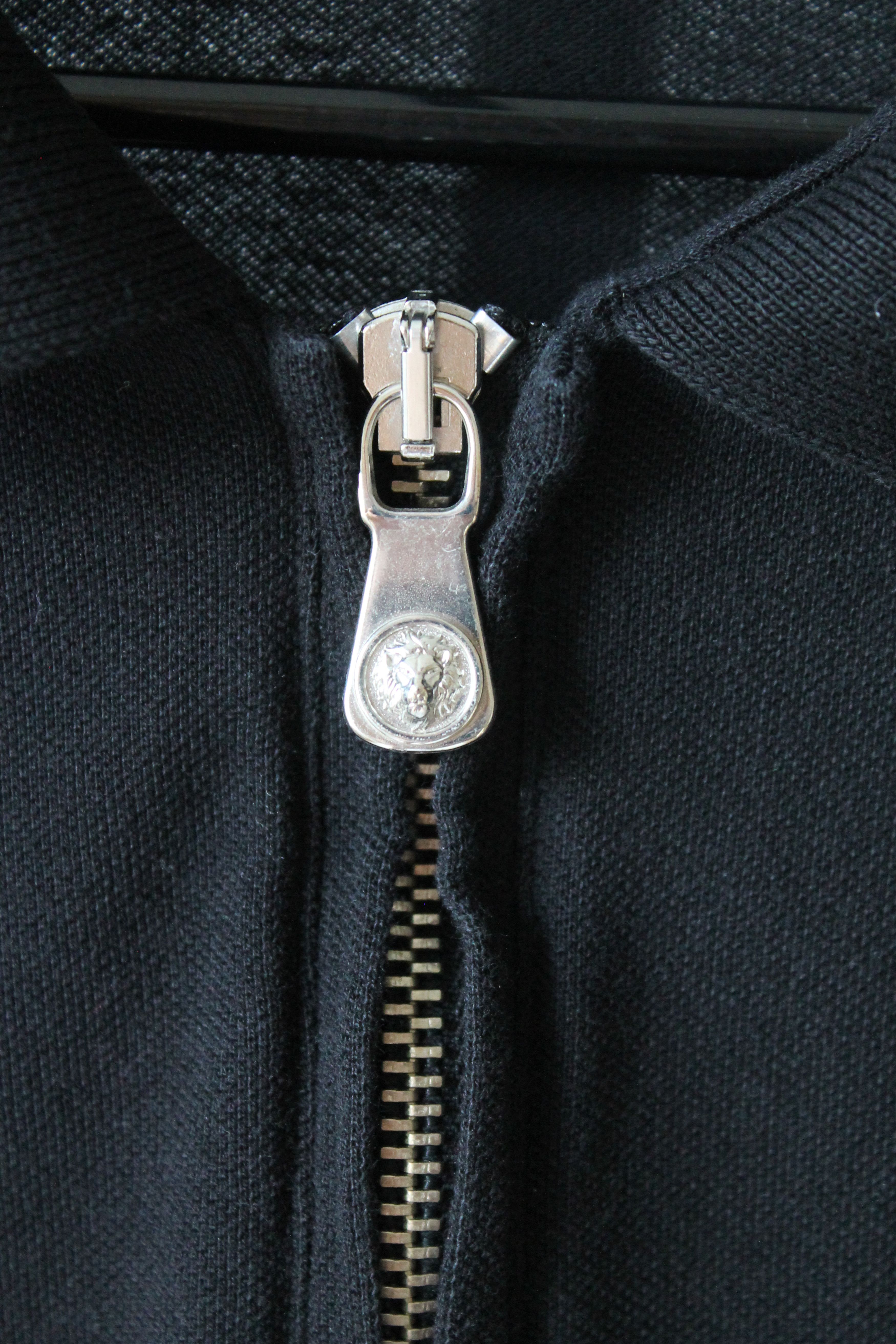 Versace Versus Versace Zipped Black Polo Shirt Short Sleeve Size US S / EU 44-46 / 1 - 5 Thumbnail