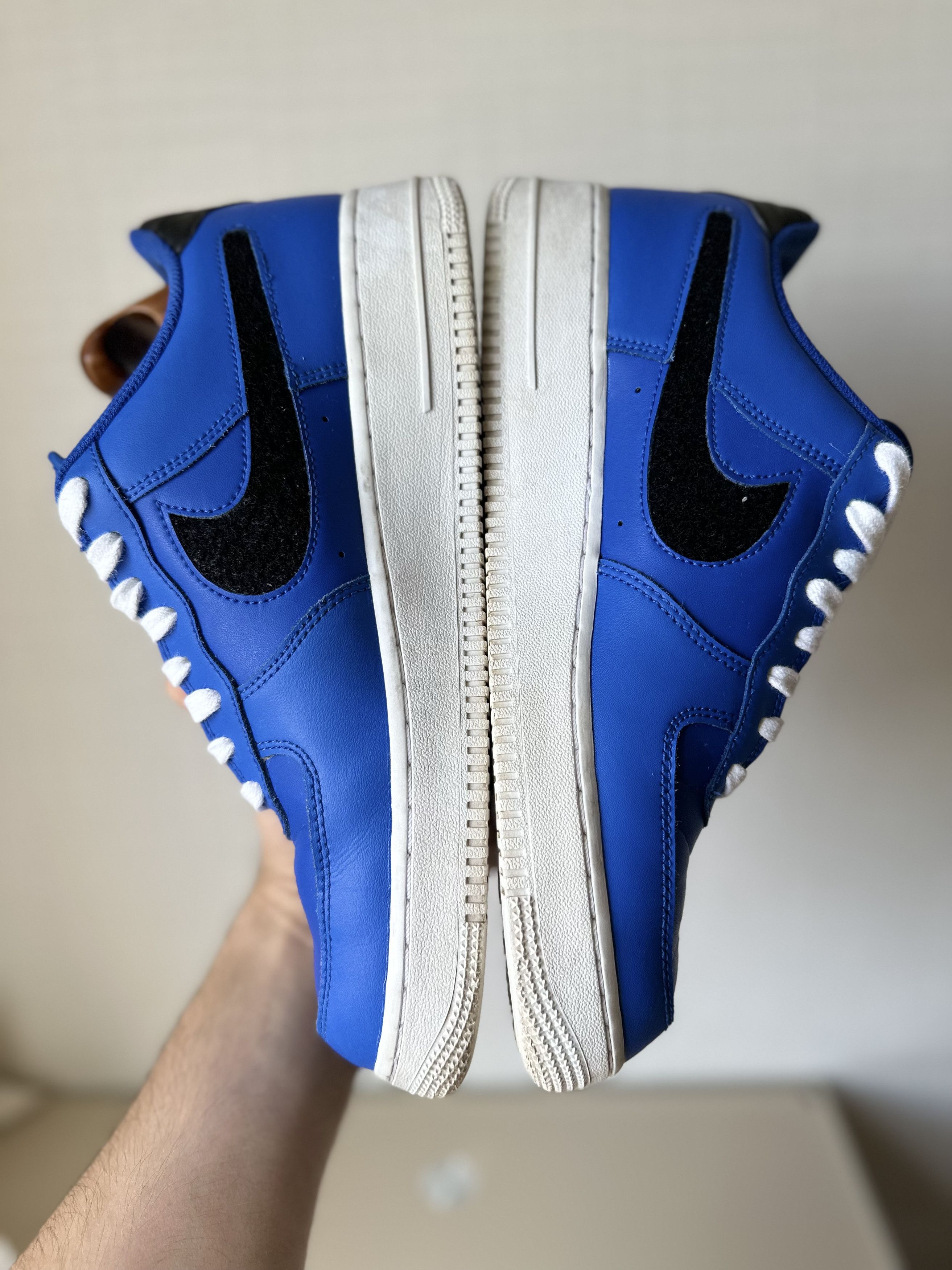 Nike Nike Air Force 1 Low LV8 3 Racer Blue Removable Swoosh Size US 9.5 / EU 42-43 - 7 Thumbnail