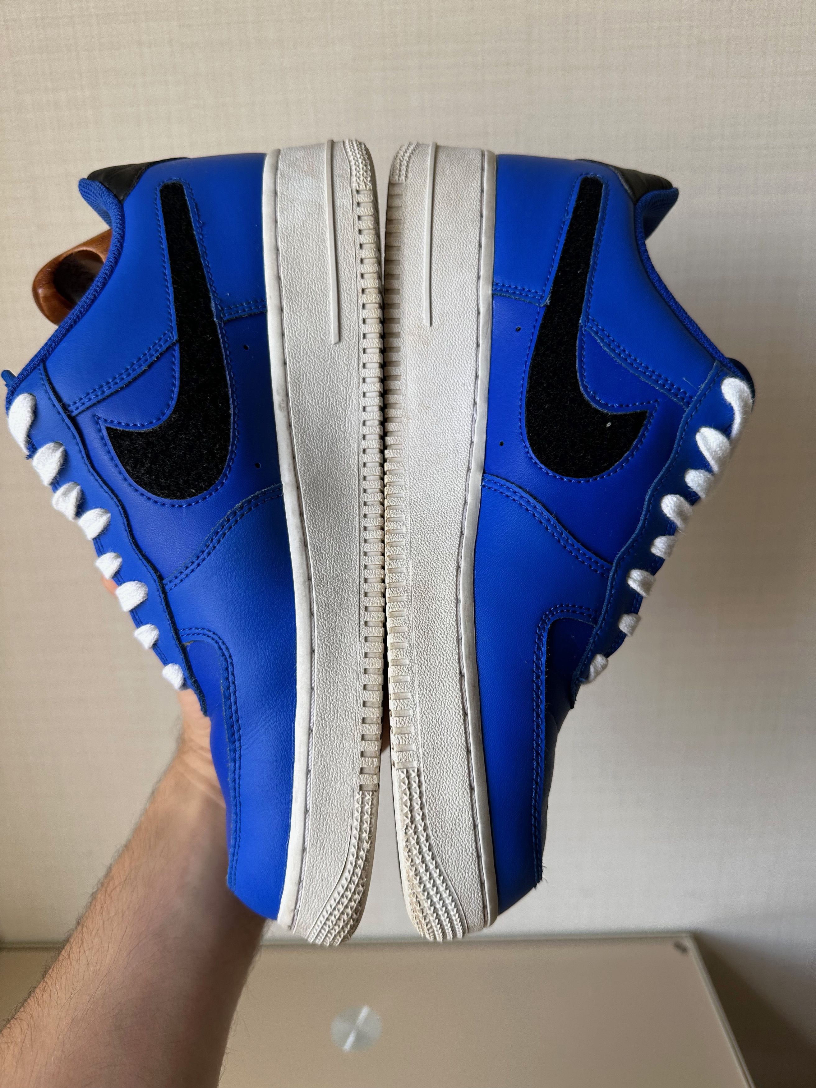 Nike Nike Air Force 1 Low LV8 3 Racer Blue Removable Swoosh Size US 9.5 / EU 42-43 - 6 Thumbnail