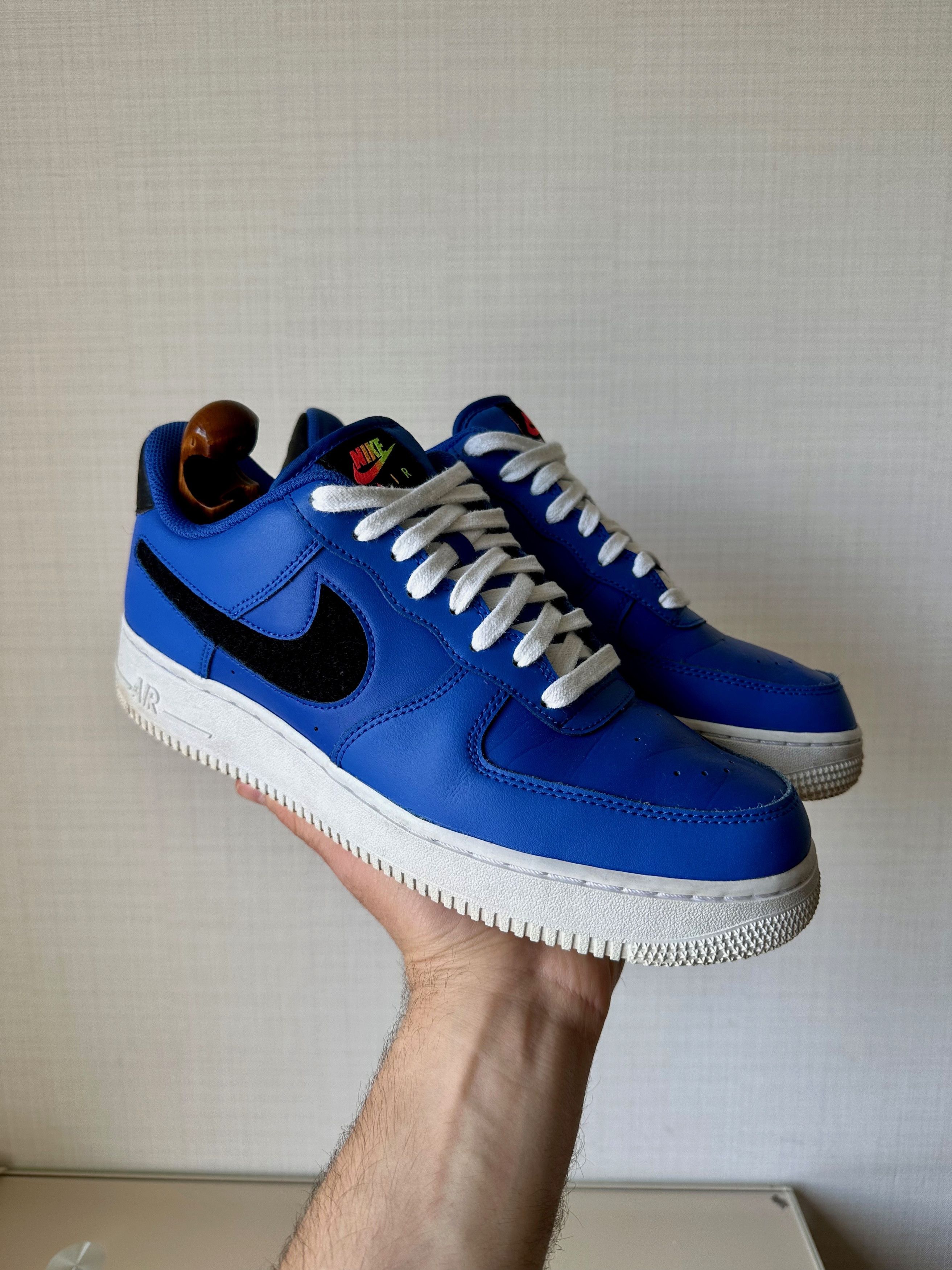 Nike Nike Air Force 1 Low LV8 3 Racer Blue Removable Swoosh Size US 9.5 / EU 42-43 - 5 Thumbnail