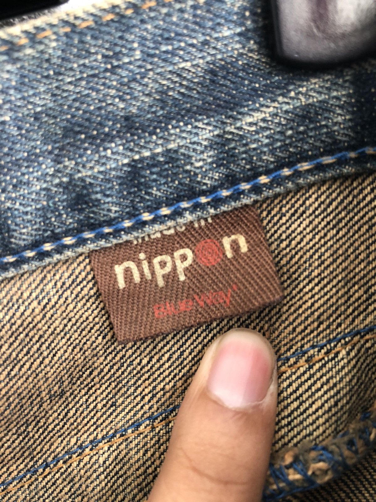 Japanese Brand Japanese Blue Way Distressed Jeans Bush Pant Size US 35 - 6 Thumbnail