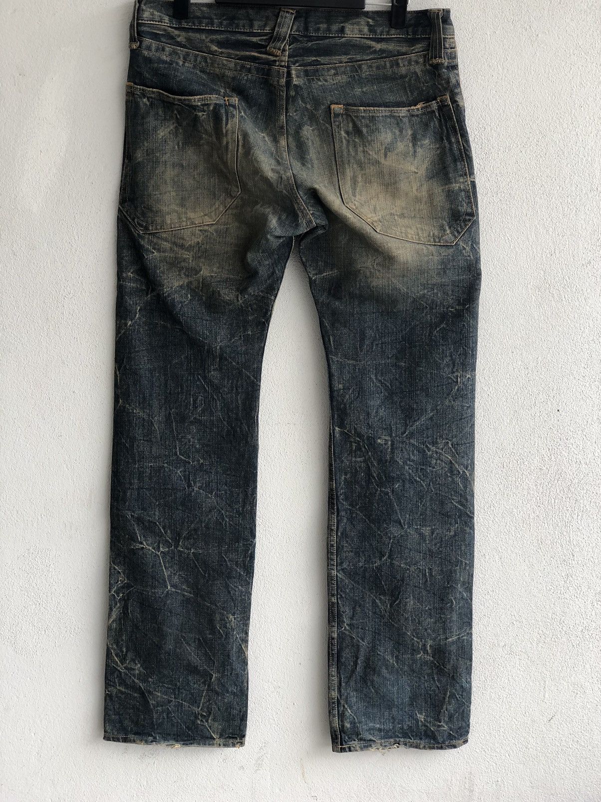 Japanese Brand Japanese Blue Way Distressed Jeans Bush Pant Size US 35 - 2 Thumbnail