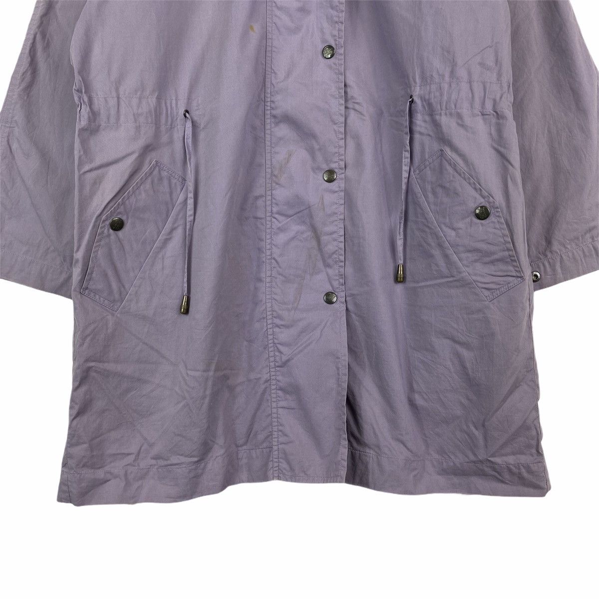 Burberry × Vintage VINTAGE BURBERRYS BIG LOGO EMBROIDERED TRENCH COAT HOODIE Size US L / EU 52-54 / 3 - 9 Thumbnail