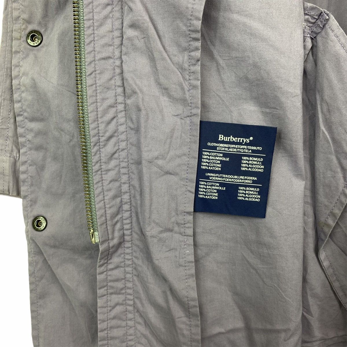 Burberry × Vintage VINTAGE BURBERRYS BIG LOGO EMBROIDERED TRENCH COAT HOODIE Size US L / EU 52-54 / 3 - 7 Thumbnail
