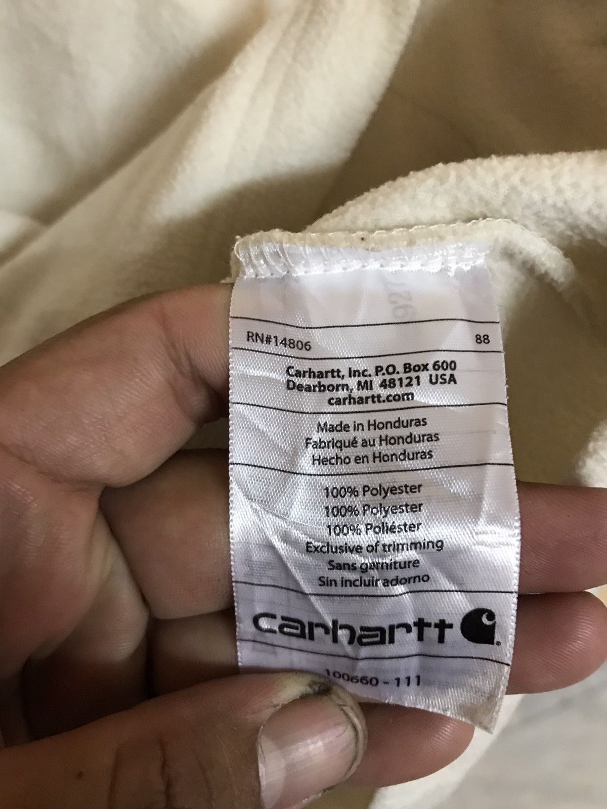 Carhartt RARE CARHARTT FLEECE JACKET MADE IN HONDURAS Size US M / EU 48-50 / 2 - 5 Thumbnail
