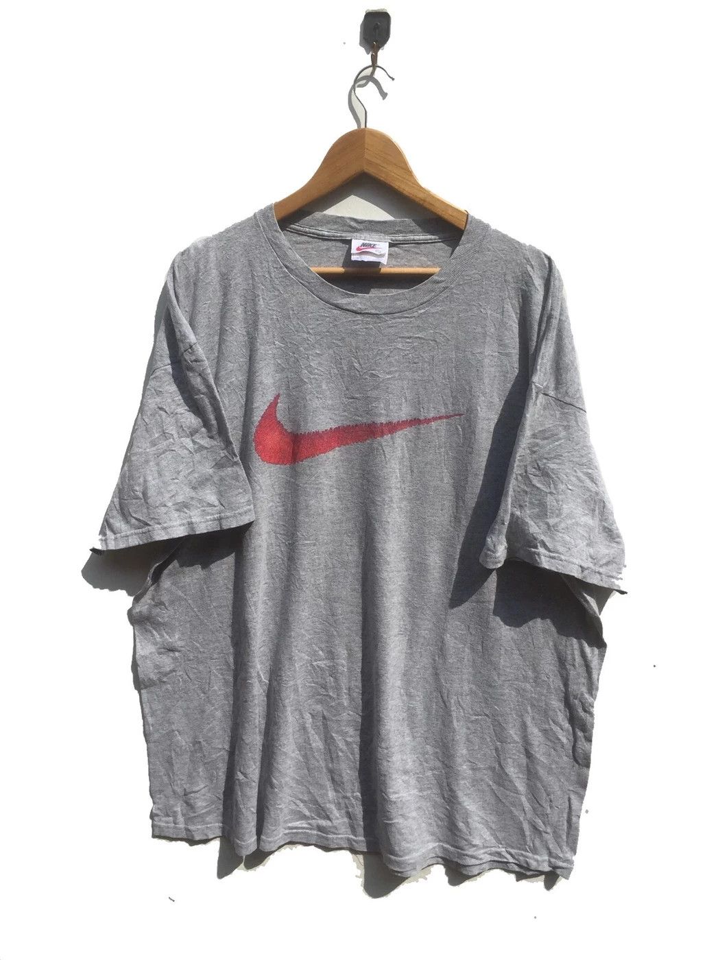 Nike Rare Vintage Nike swoosh tee made in usa Size US XL / EU 56 / 4 - 1 Thumbnail