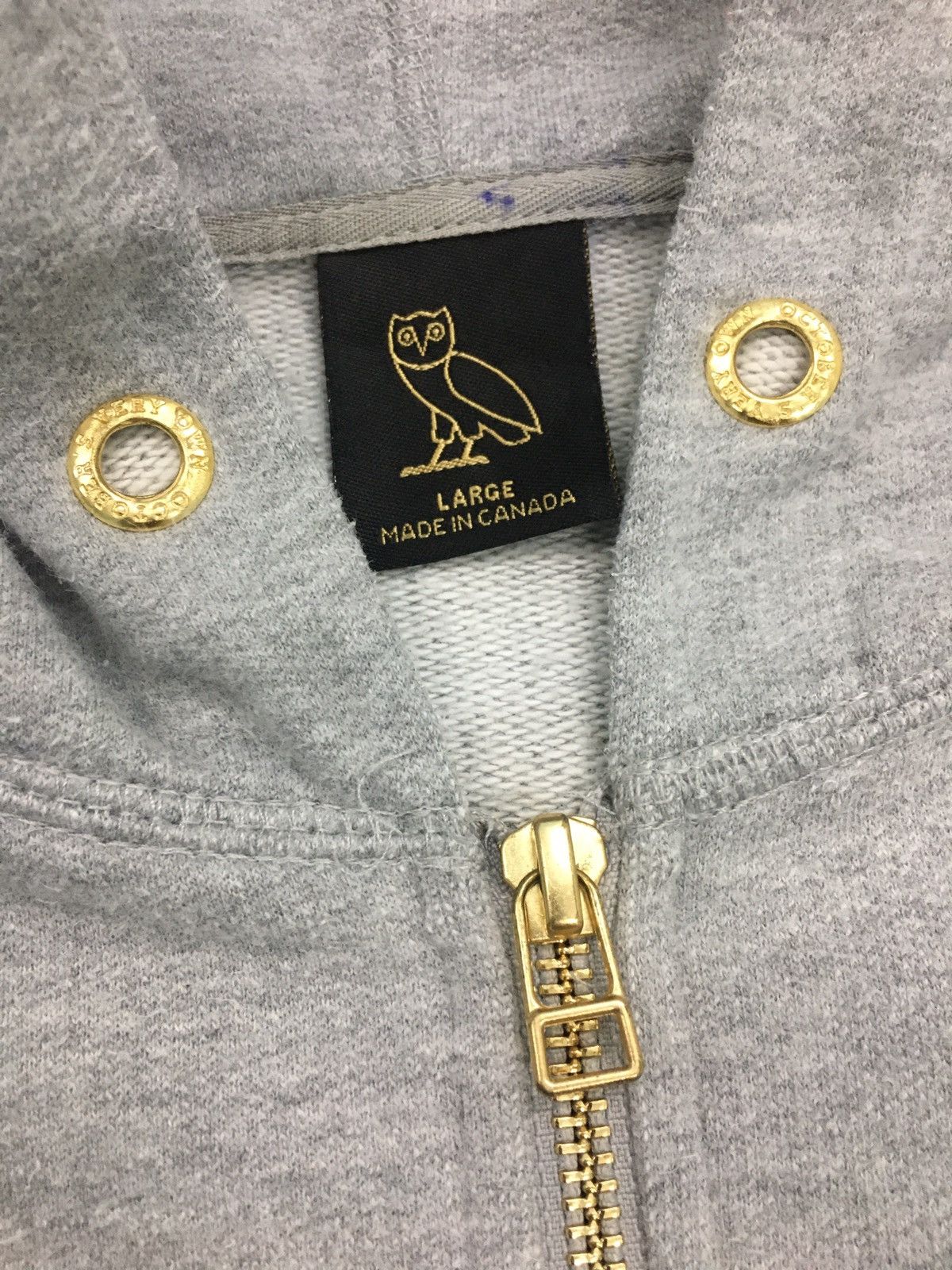 Drake × October's Very Own OVO Drake Grey Zipper Hoodie Size US L / EU 52-54 / 3 - 6 Thumbnail