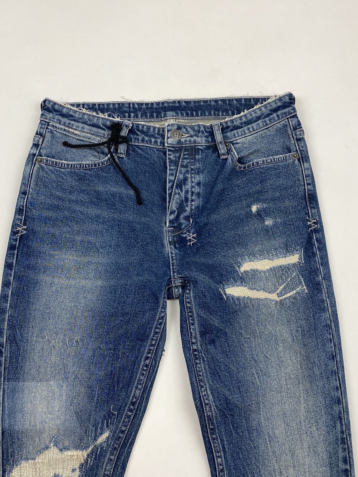 Ksubi Ksubi Distressed Skinny Jeans Size US 30 / EU 46 - 2 Thumbnail