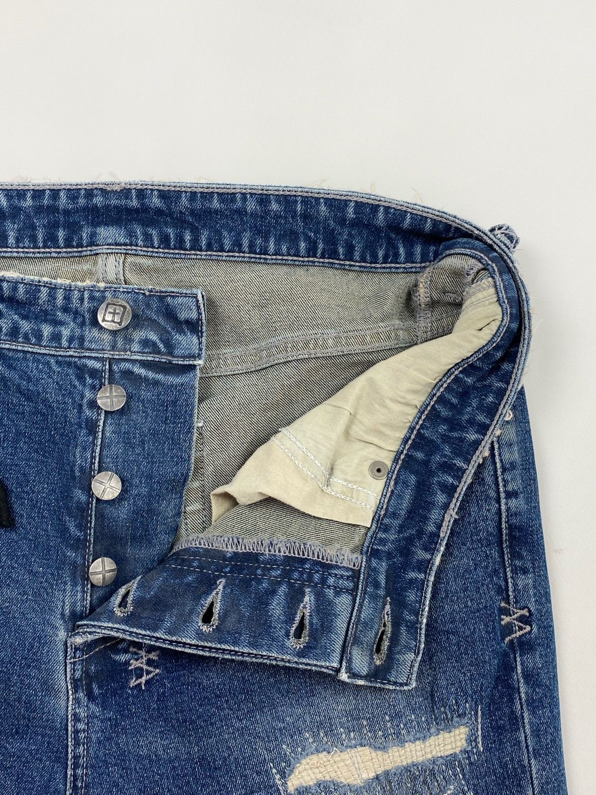 Ksubi Ksubi Distressed Skinny Jeans Size US 30 / EU 46 - 7 Thumbnail