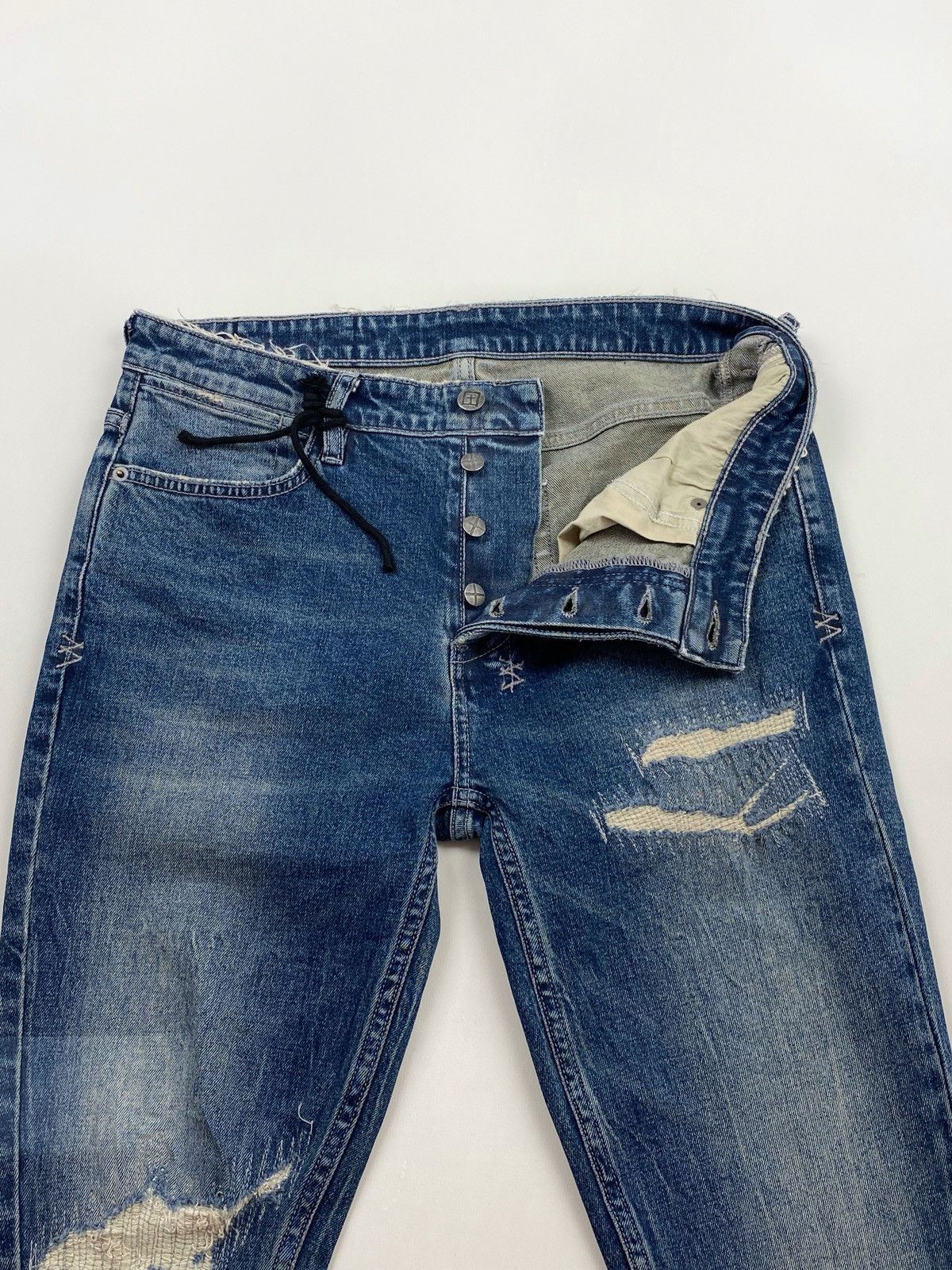 Ksubi Ksubi Distressed Skinny Jeans Size US 30 / EU 46 - 6 Thumbnail