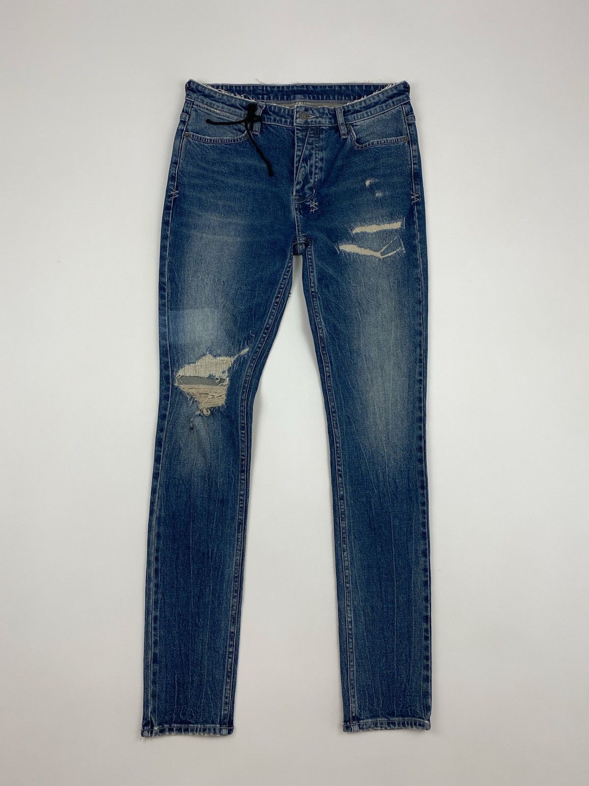 Ksubi Ksubi Distressed Skinny Jeans Size US 30 / EU 46 - 1 Thumbnail
