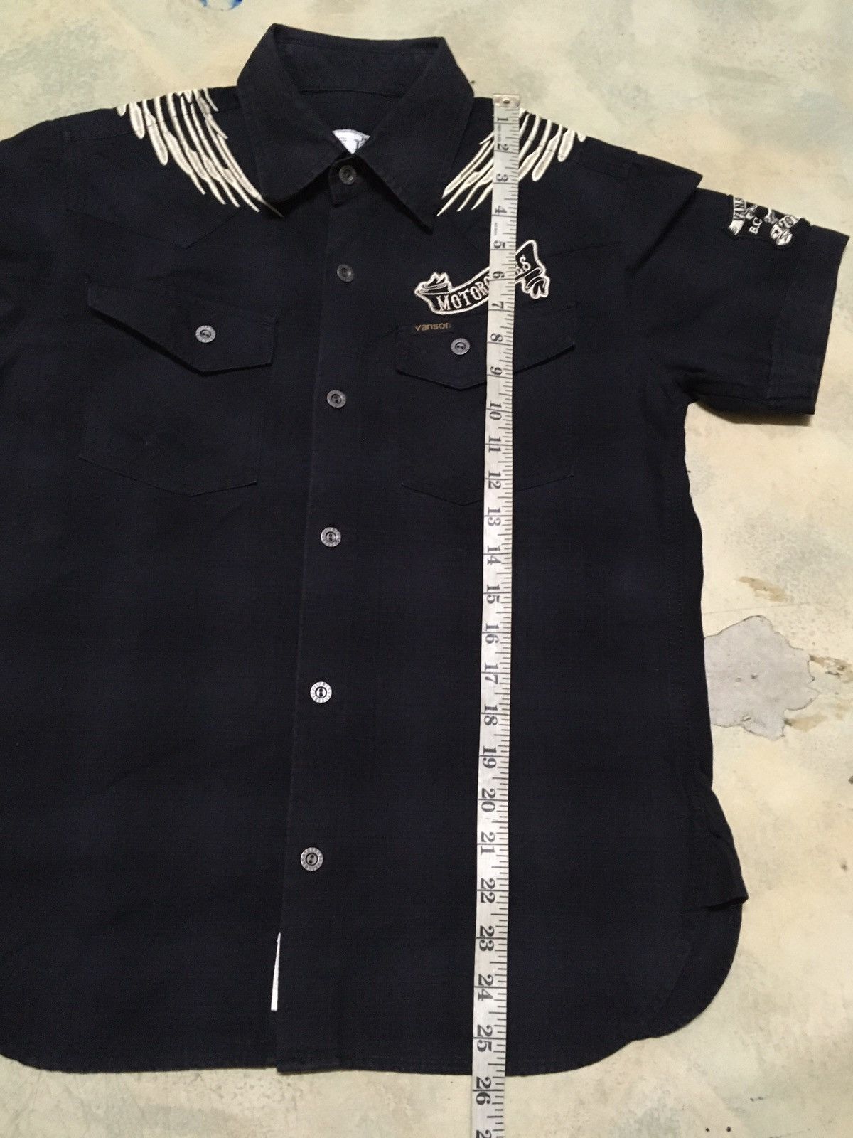 Vanson Leathers Vtg Vanson Leathers Big Skull Logo Embroidery Size US S / EU 44-46 / 1 - 10 Thumbnail
