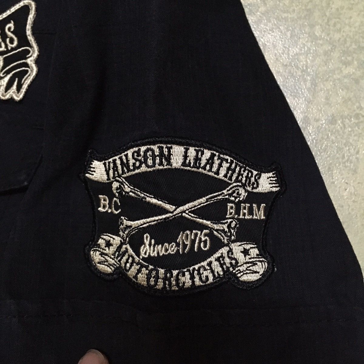 Vanson Leathers Vtg Vanson Leathers Big Skull Logo Embroidery Size US S / EU 44-46 / 1 - 5 Thumbnail