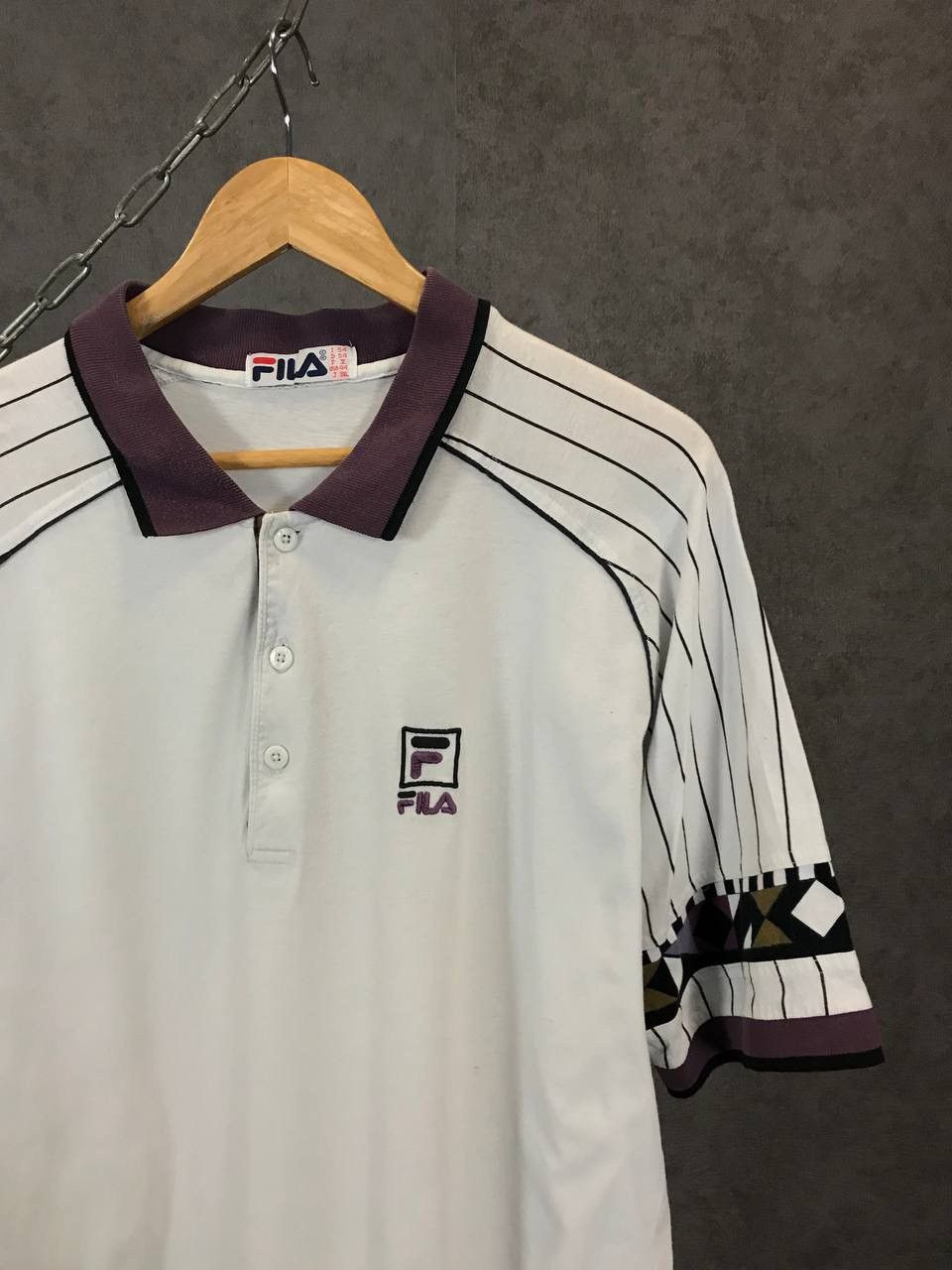 Fila Fila vintage streetwear sportswear polo tee Size US L / EU 52-54 / 3 - 2 Thumbnail