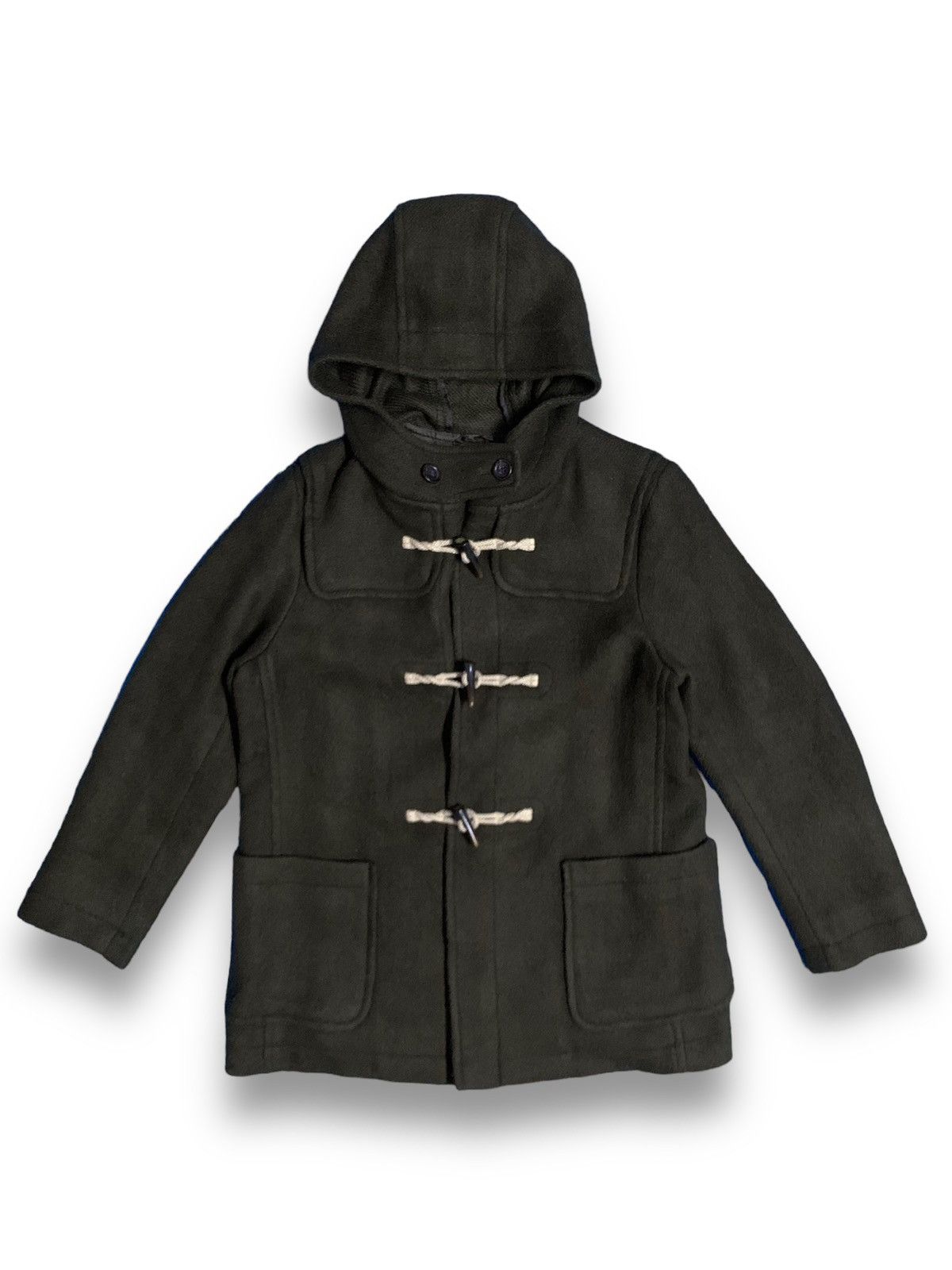 Japanese Brand Vintage Japanese Brand Wool Duffle Coat Jacket Size US L / EU 52-54 / 3 - 1 Thumbnail
