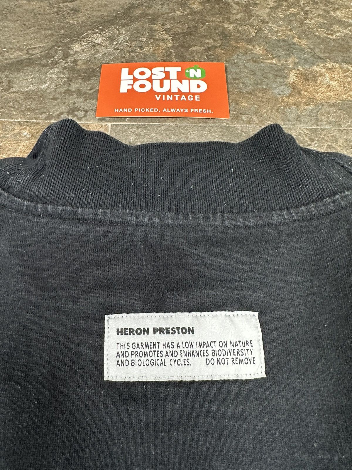 Heron Preston 2021 Heron Preston Mockneck Logo Detail Long Sleeve Tee Size US M / EU 48-50 / 2 - 10 Thumbnail