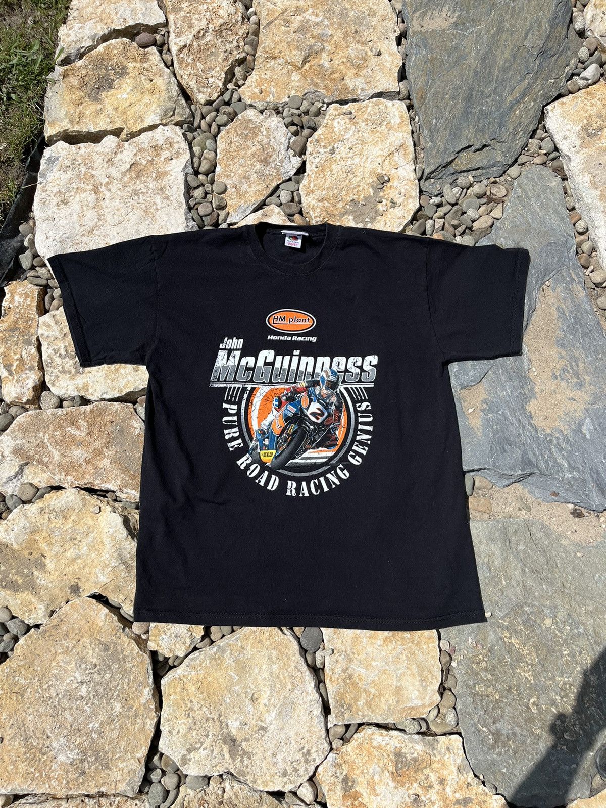 Vintage Honda licensed tee t-shirt John McGuinness racing