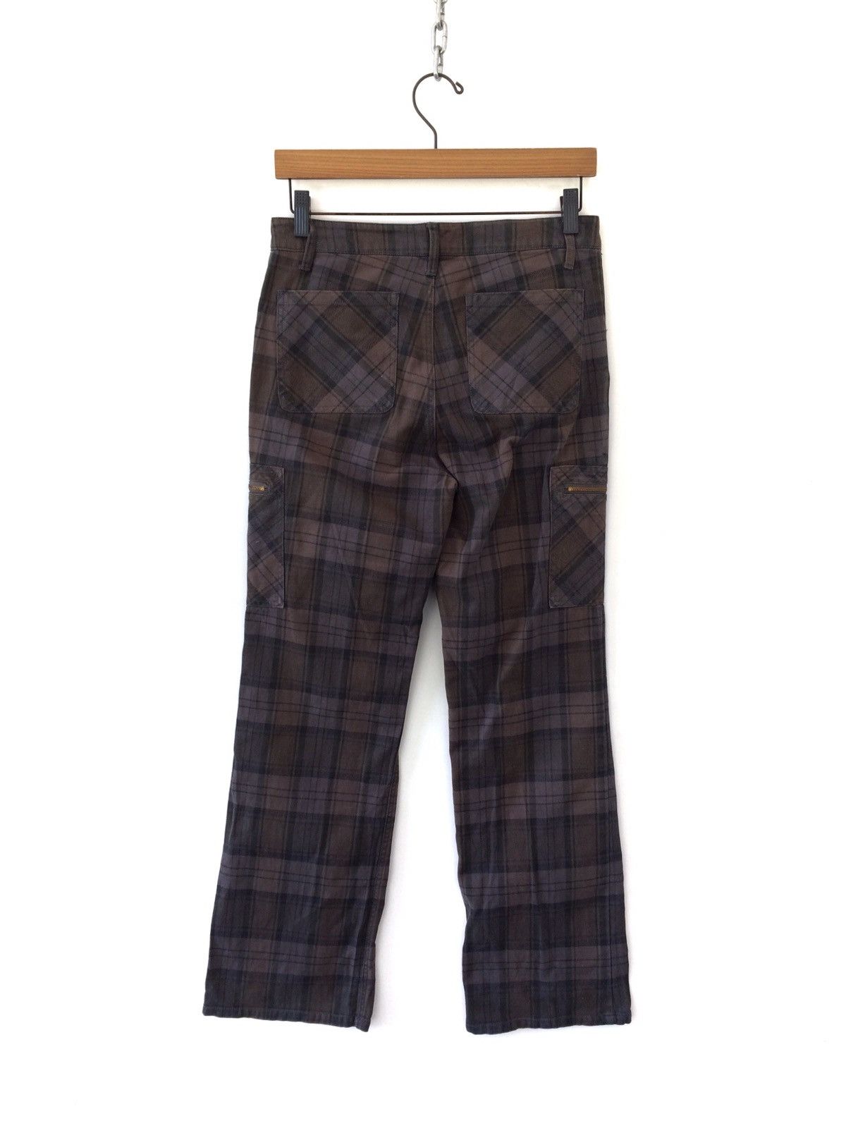 Japanese Brand japanese brand Checkered Plaid Tartan Cargo 6 Pocket Casual Size US 28 / EU 44 - 9 Thumbnail