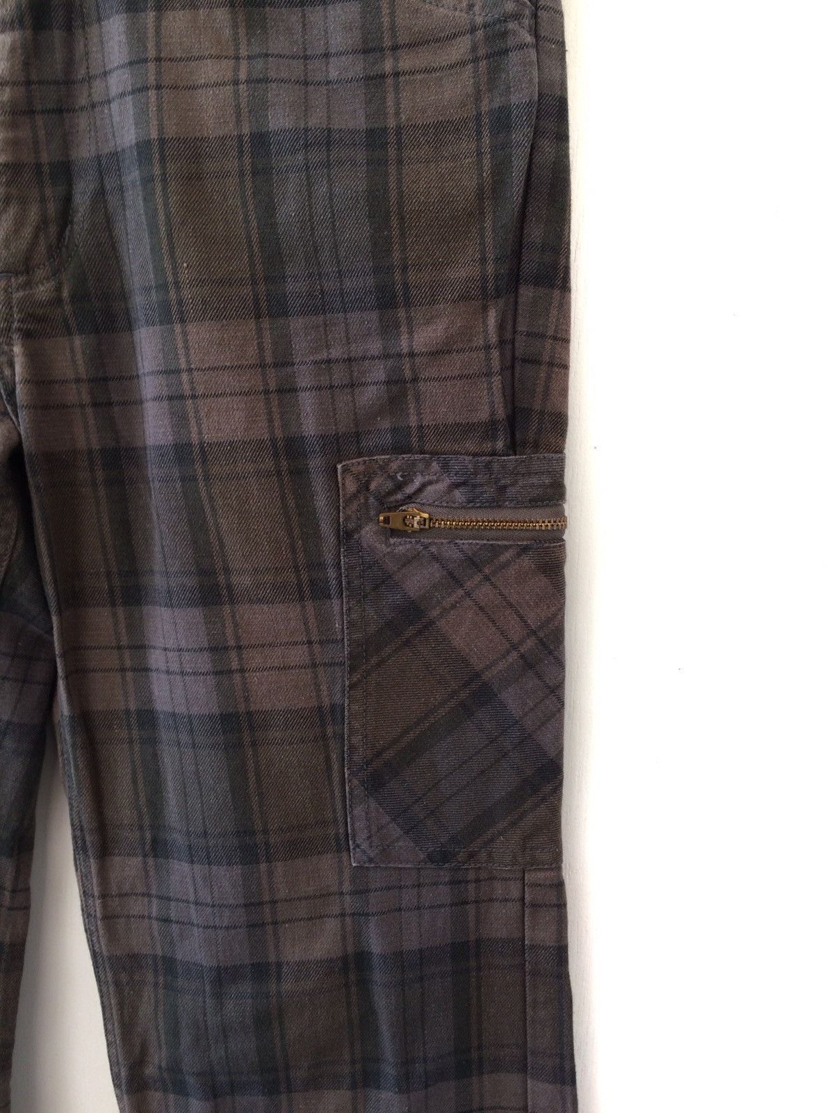 Japanese Brand japanese brand Checkered Plaid Tartan Cargo 6 Pocket Casual Size US 28 / EU 44 - 5 Thumbnail