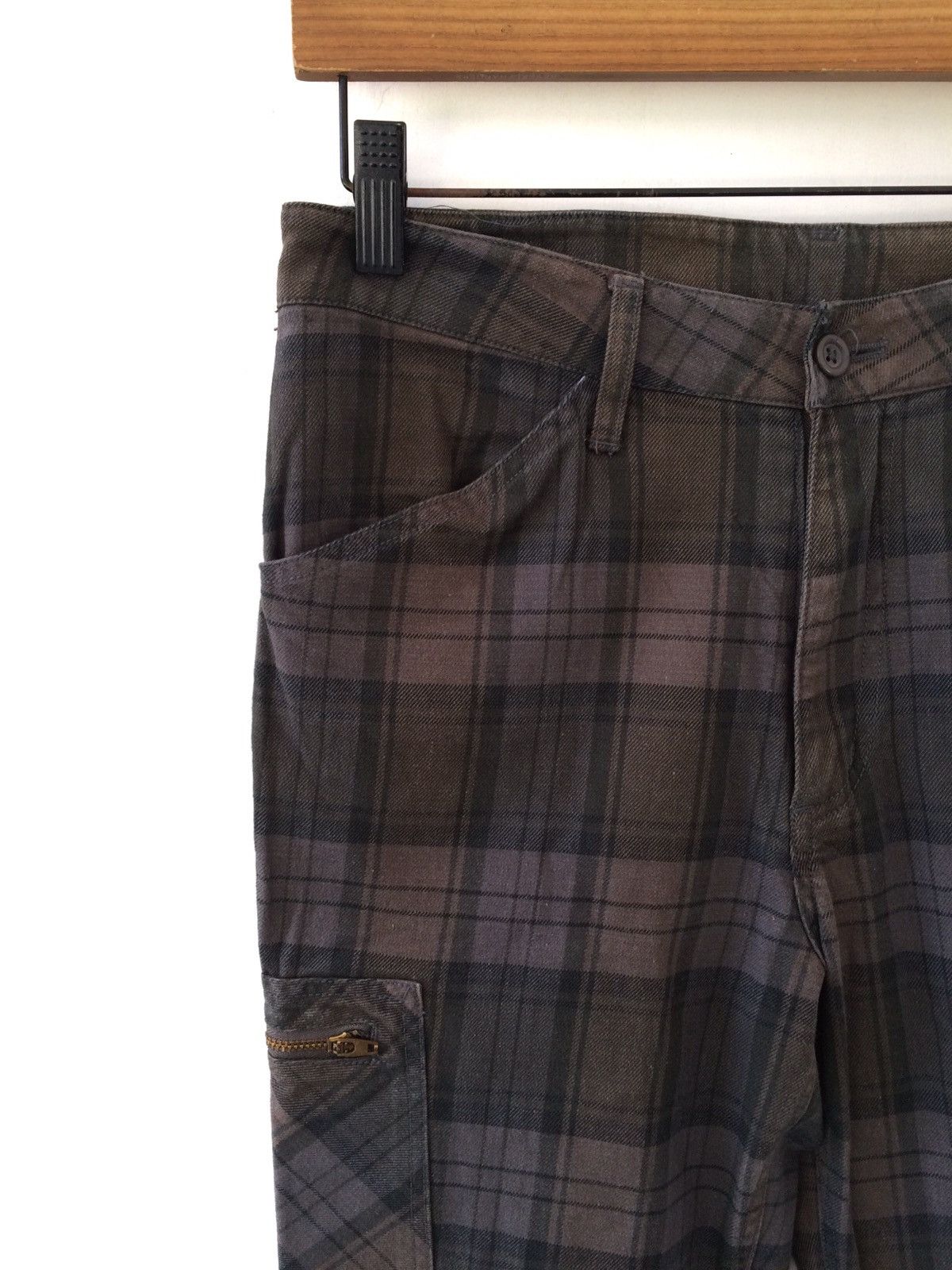 Japanese Brand japanese brand Checkered Plaid Tartan Cargo 6 Pocket Casual Size US 28 / EU 44 - 4 Thumbnail