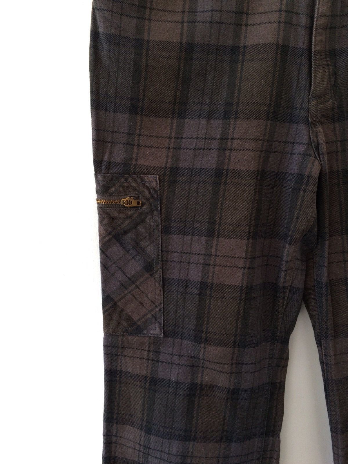 Japanese Brand japanese brand Checkered Plaid Tartan Cargo 6 Pocket Casual Size US 28 / EU 44 - 6 Thumbnail