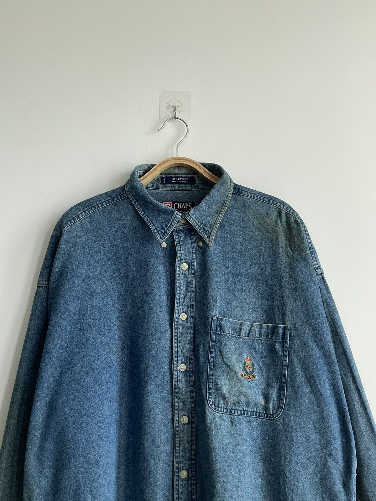 Chaps × Chaps Ralph Lauren VINTAGE CHAPS RALPH LAUREN DENIM JACKET SHIRT Size US XL / EU 56 / 4 - 2 Thumbnail