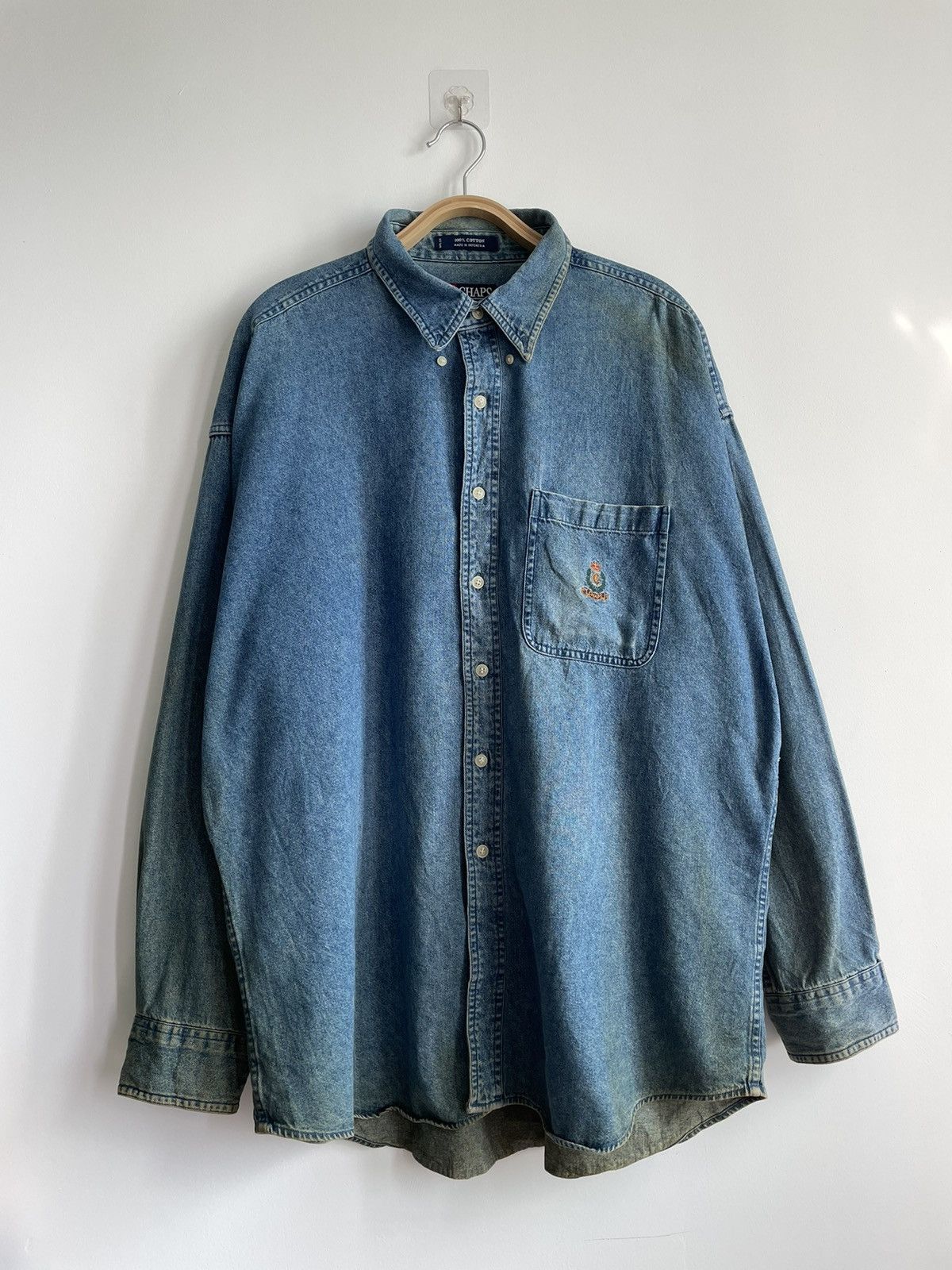 VINTAGE CHAPS RALPH LAUREN DENIM JACKET SHIRT