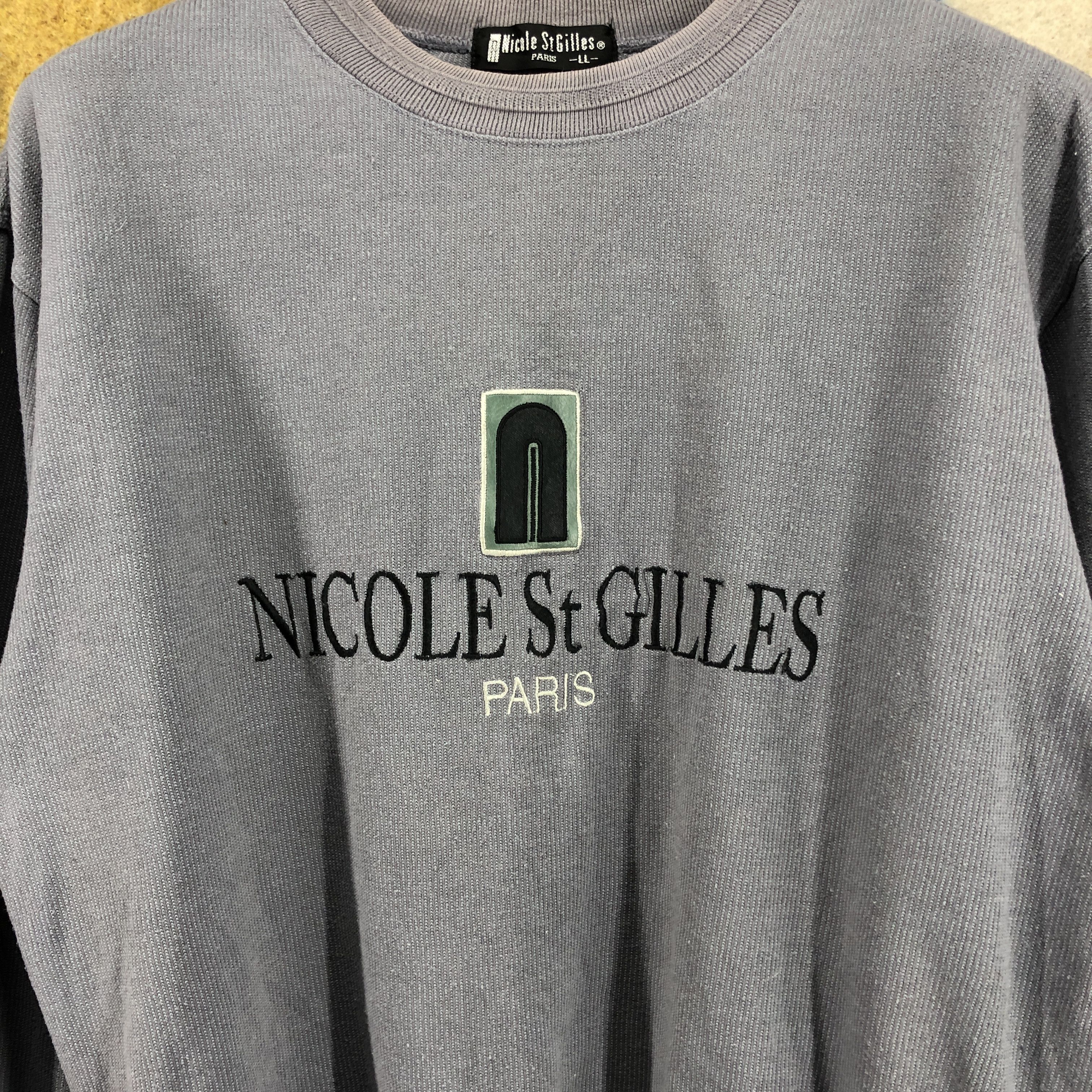 Other NICOLE St GILLES PARIS Crew Neck Sweatshirt #0660/AC Size US L / EU 52-54 / 3 - 2 Thumbnail