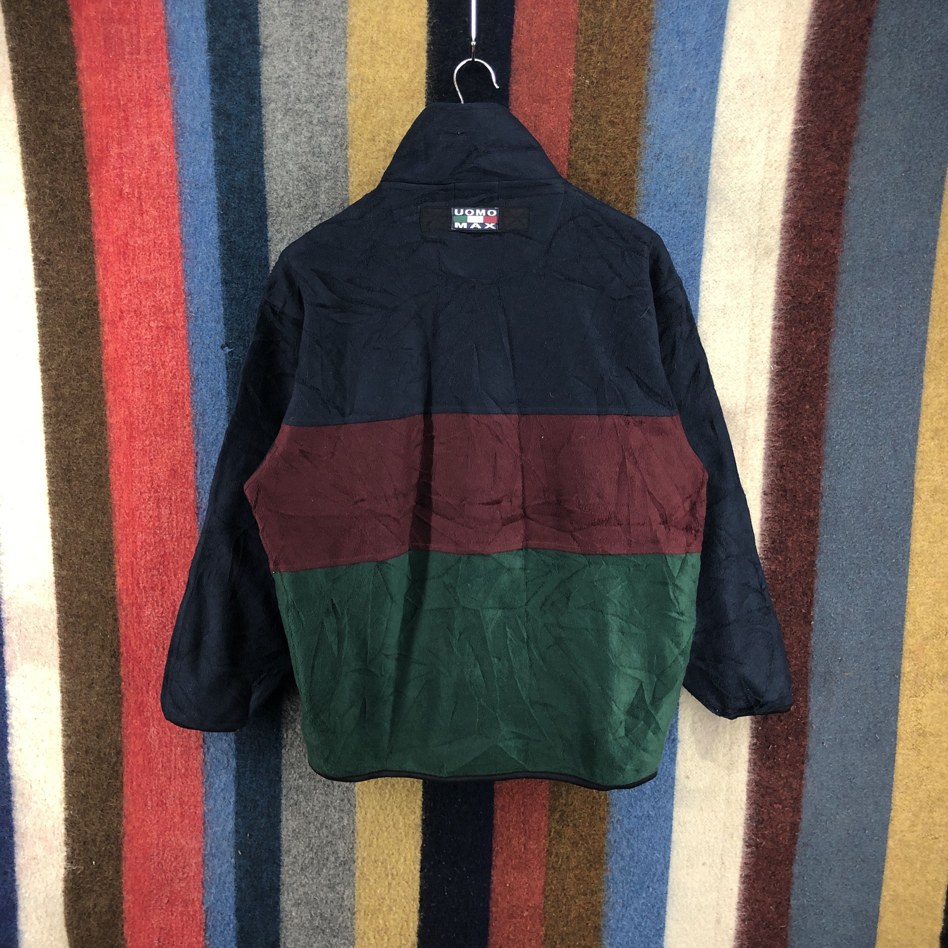 Other UOMO MAX ATHLETICS Turtle Neck Zipper Fleece #057/C Size US L / EU 52-54 / 3 - 7 Thumbnail