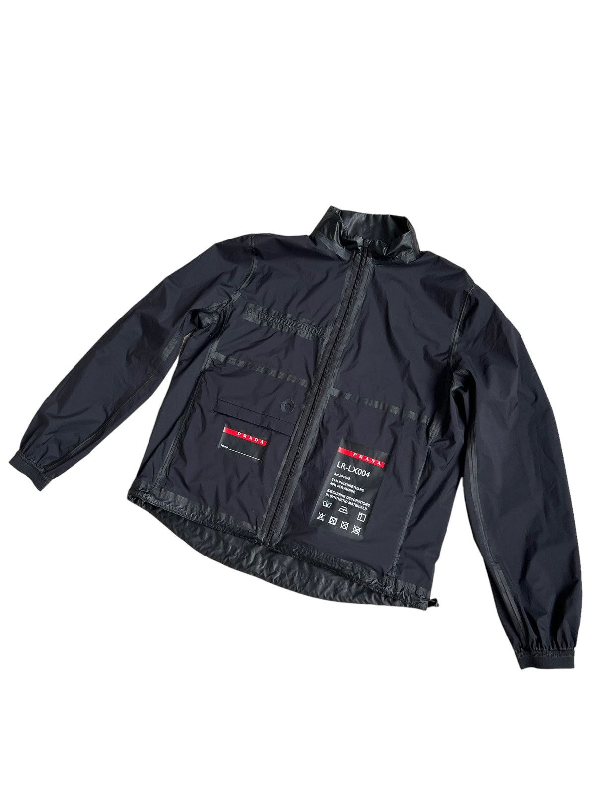 ジャケット・アウター Prada LR-LX004-Mk2 Black Light Re-nylon Hooded Jacket | PRADA