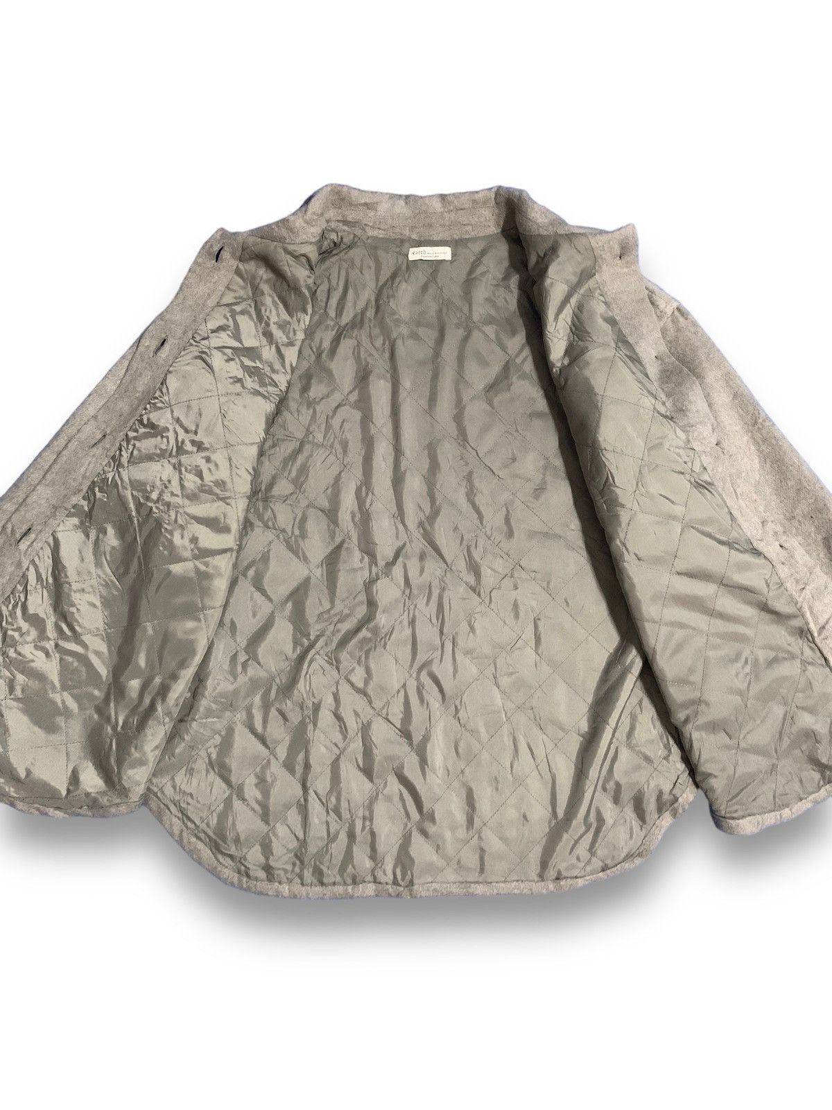 Japanese Brand Japanese Brand Earth Music & Ecology Oversized Wool Shacket Size XL / US 12-14 / IT 48-50 - 4 Thumbnail