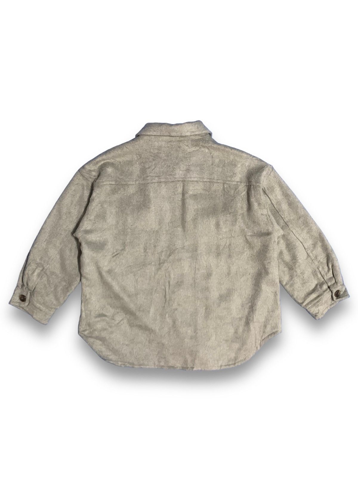 Japanese Brand Japanese Brand Earth Music & Ecology Oversized Wool Shacket Size XL / US 12-14 / IT 48-50 - 3 Thumbnail