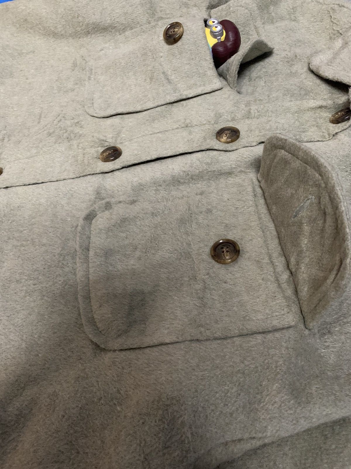 Japanese Brand Japanese Brand Earth Music & Ecology Oversized Wool Shacket Size XL / US 12-14 / IT 48-50 - 8 Thumbnail