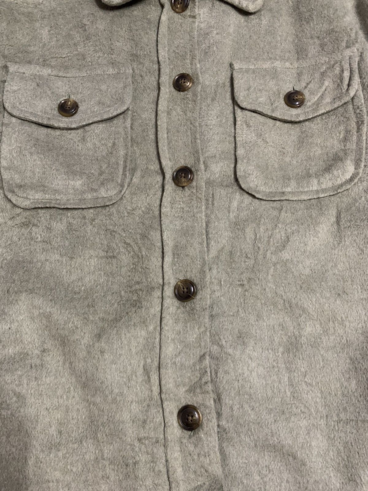 Japanese Brand Japanese Brand Earth Music & Ecology Oversized Wool Shacket Size XL / US 12-14 / IT 48-50 - 7 Thumbnail
