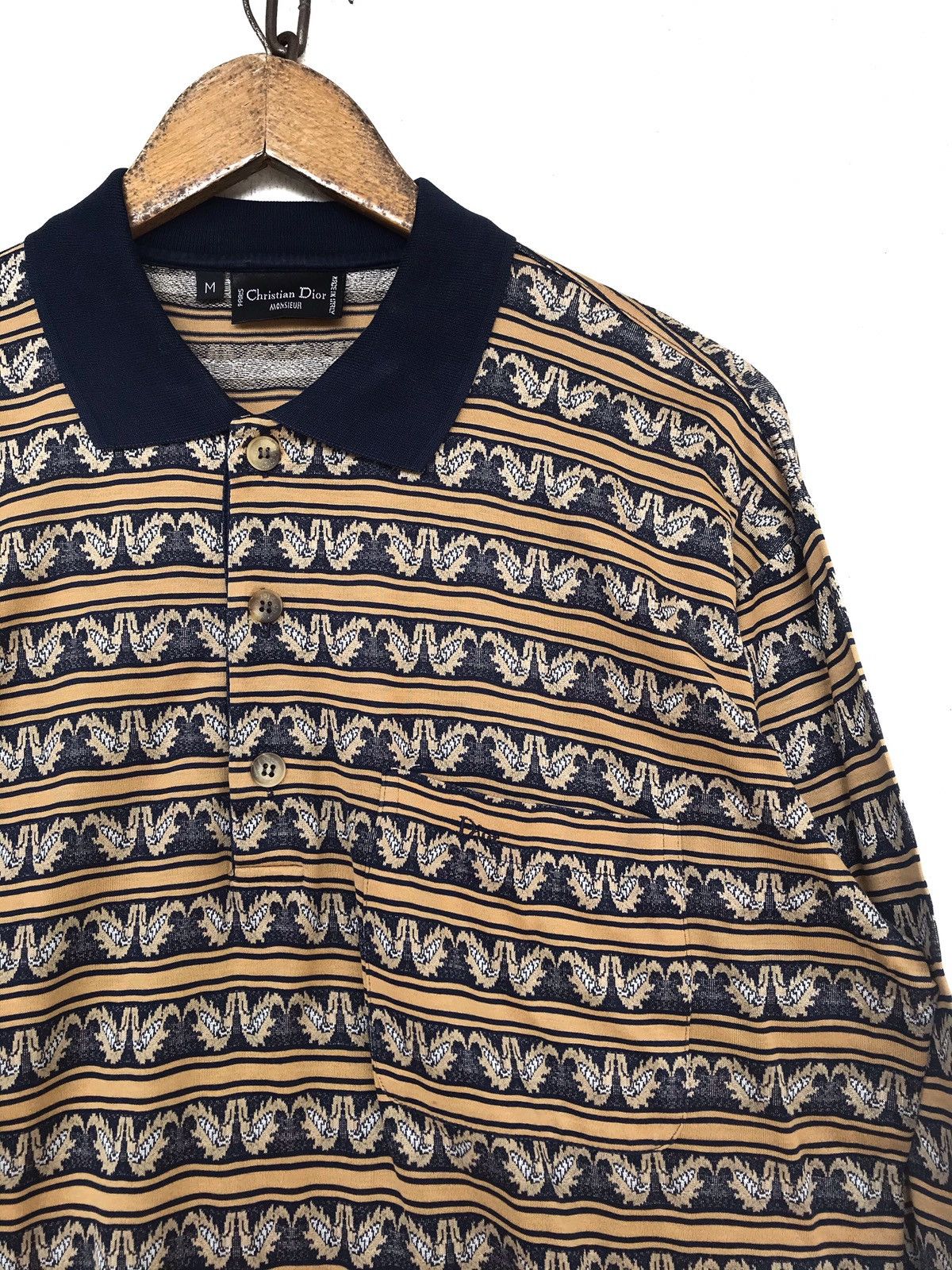 Christian Dior Monsieur Vintage Christian Dior Polo Shirt Size US L / EU 52-54 / 3 - 8 Thumbnail