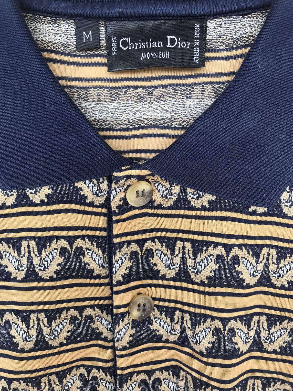 Christian Dior Monsieur Vintage Christian Dior Polo Shirt Size US L / EU 52-54 / 3 - 9 Thumbnail