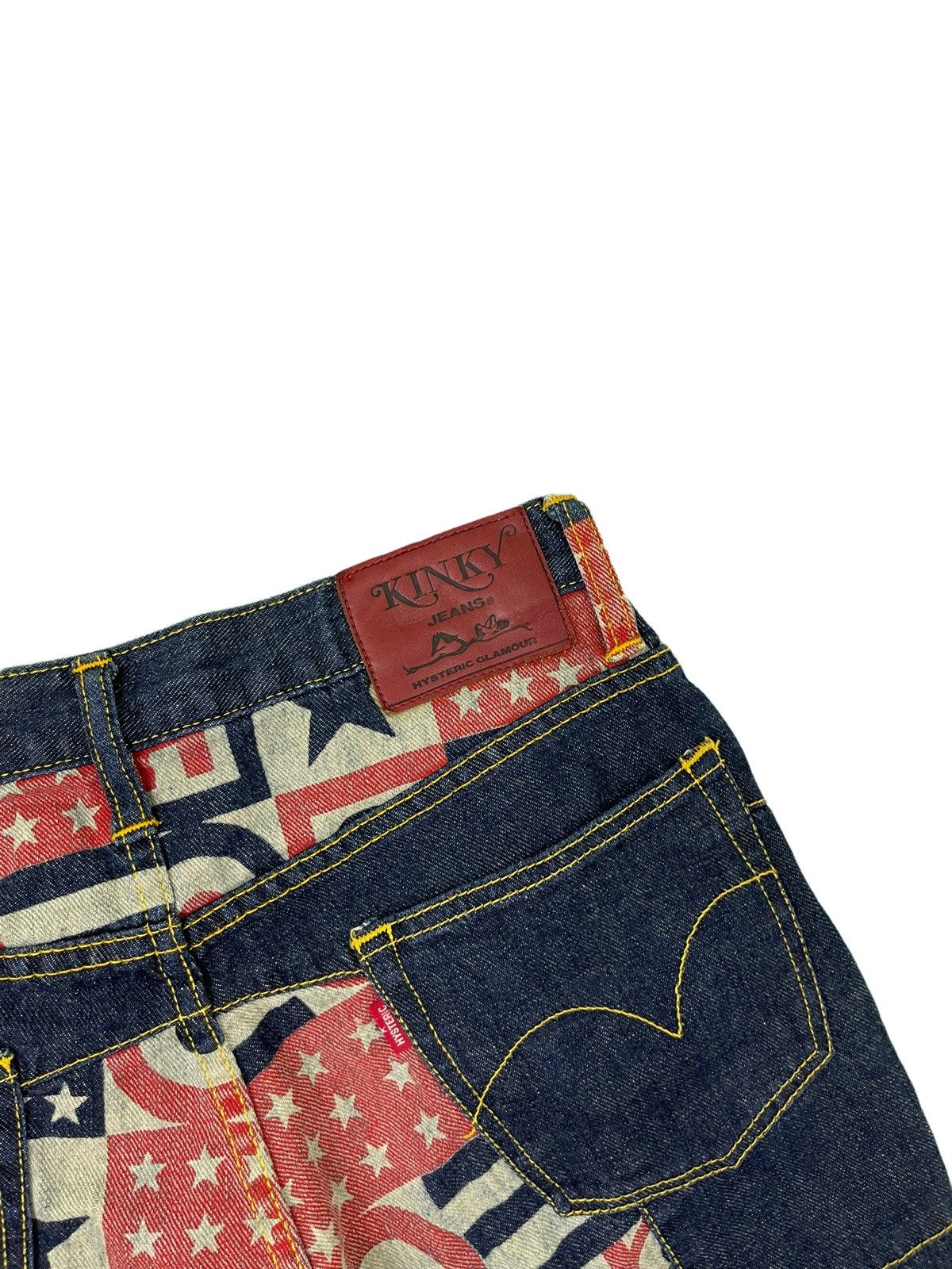Hysteric Glamour × Japanese Brand Hysteric Glamour Hagi Denim USA Pattern Low Rise 6🟦 Size US 29 - 8 Thumbnail