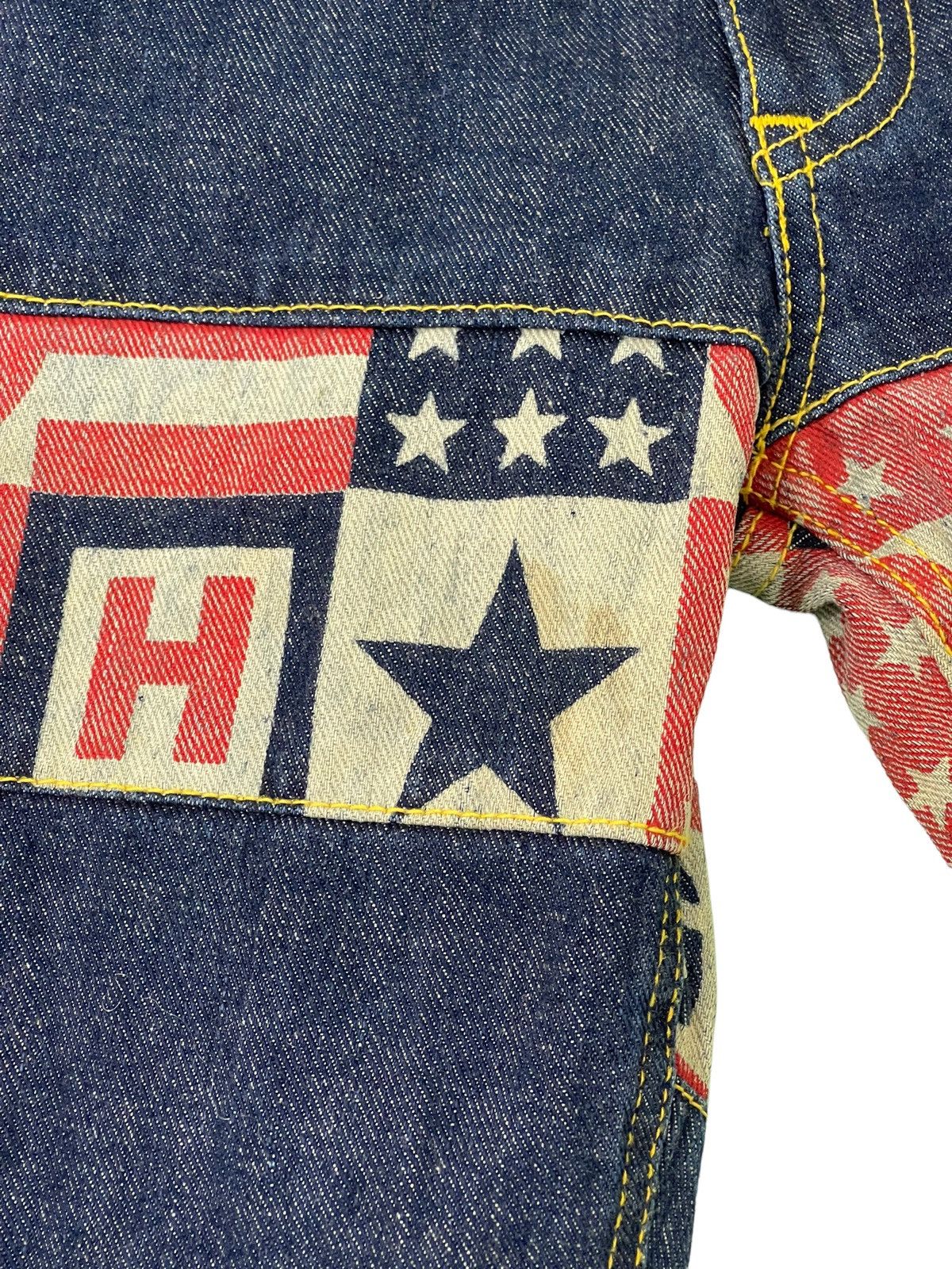 Hysteric Glamour × Japanese Brand Hysteric Glamour Hagi Denim USA Pattern Low Rise 6🟦 Size US 29 - 5 Thumbnail