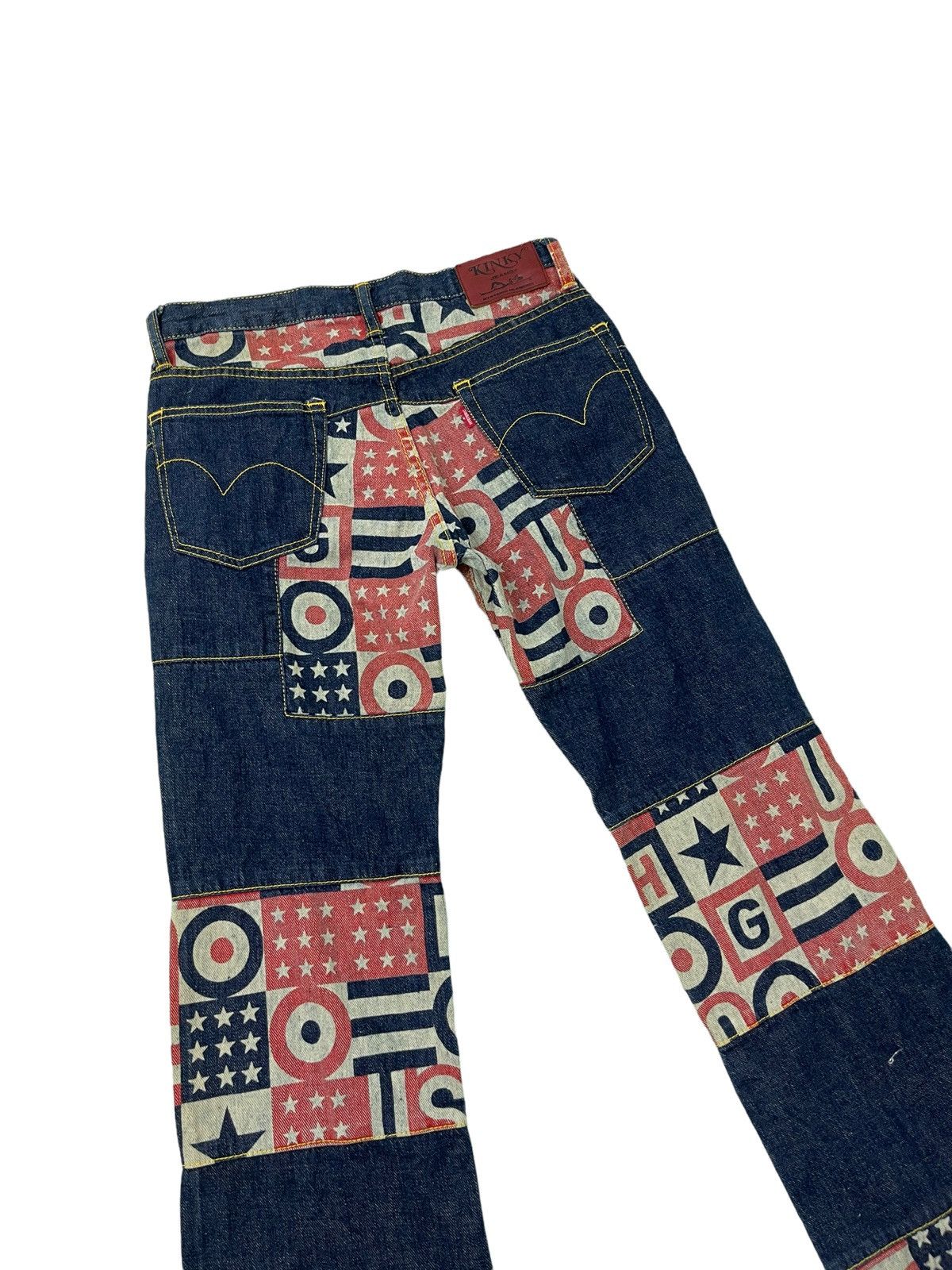 Hysteric Glamour × Japanese Brand Hysteric Glamour Hagi Denim USA Pattern Low Rise 6🟦 Size US 29 - 7 Thumbnail