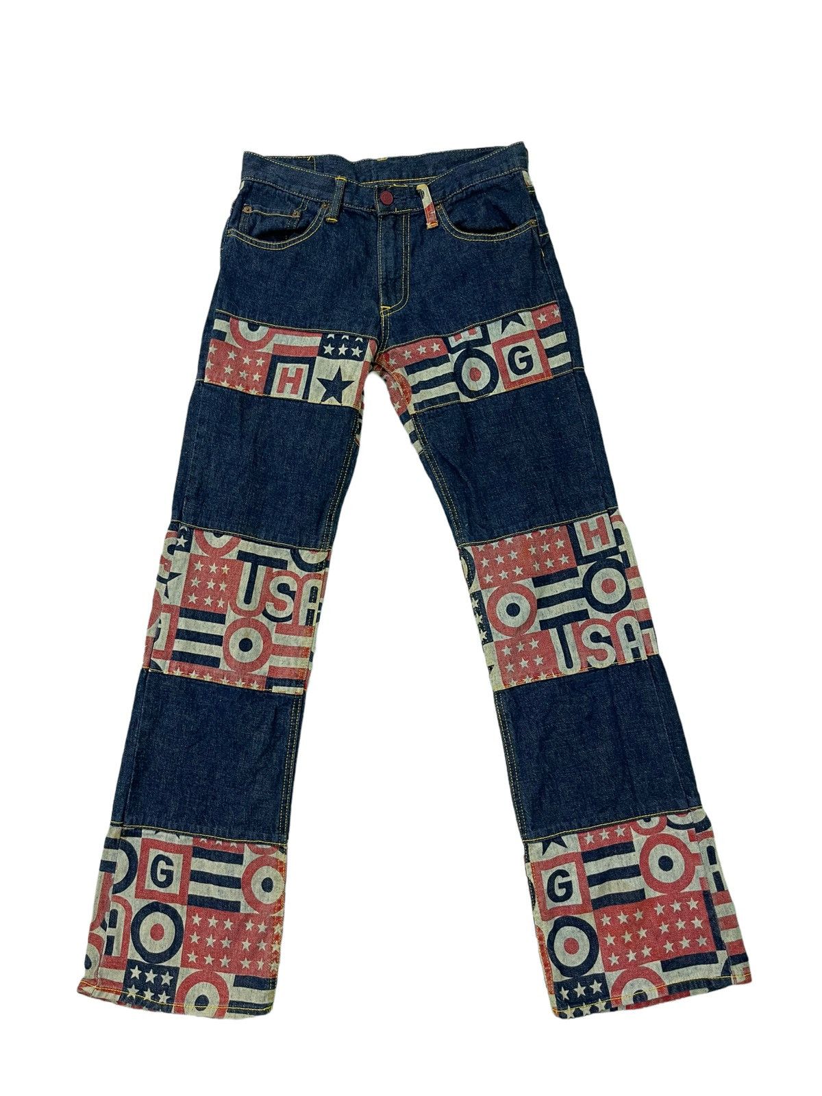 Hysteric Glamour × Japanese Brand Hysteric Glamour Hagi Denim USA Pattern Low Rise 6🟦 Size US 29 - 1 Thumbnail