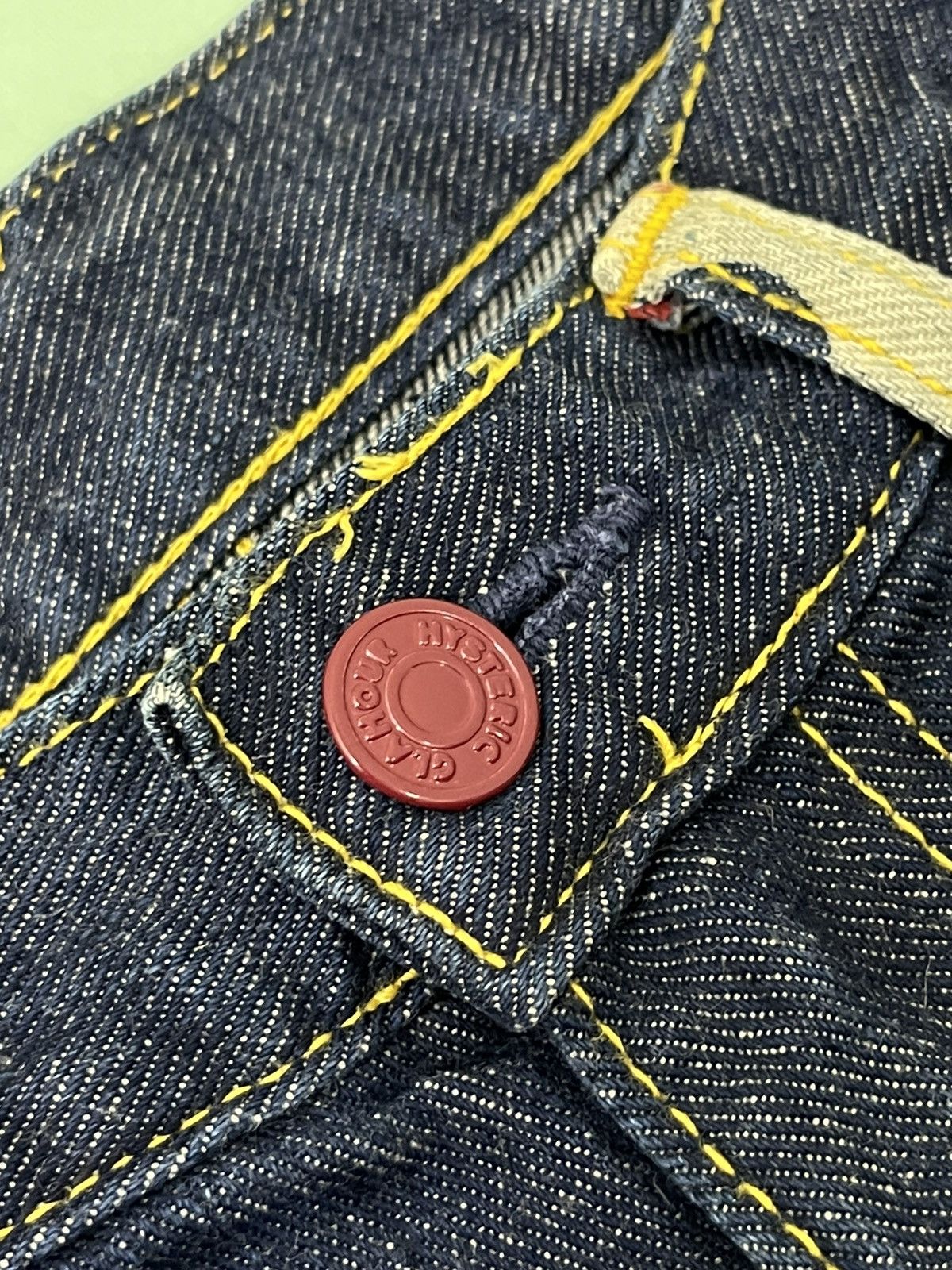 Hysteric Glamour × Japanese Brand Hysteric Glamour Hagi Denim USA Pattern Low Rise 6🟦 Size US 29 - 10 Thumbnail