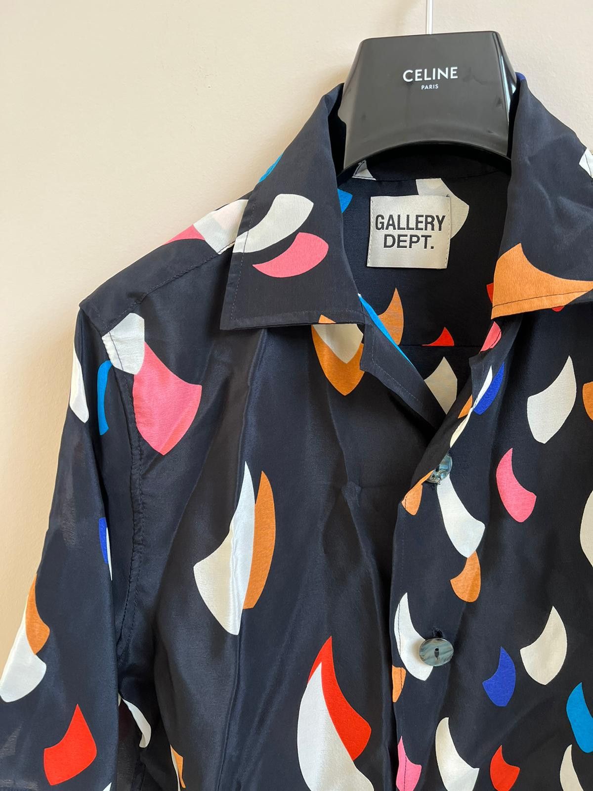 Gallery Dept. o1rshd1 Q:2 / Half Sleeve Button up SHirt in Black Color Size US S / EU 44-46 / 1 - 3 Thumbnail