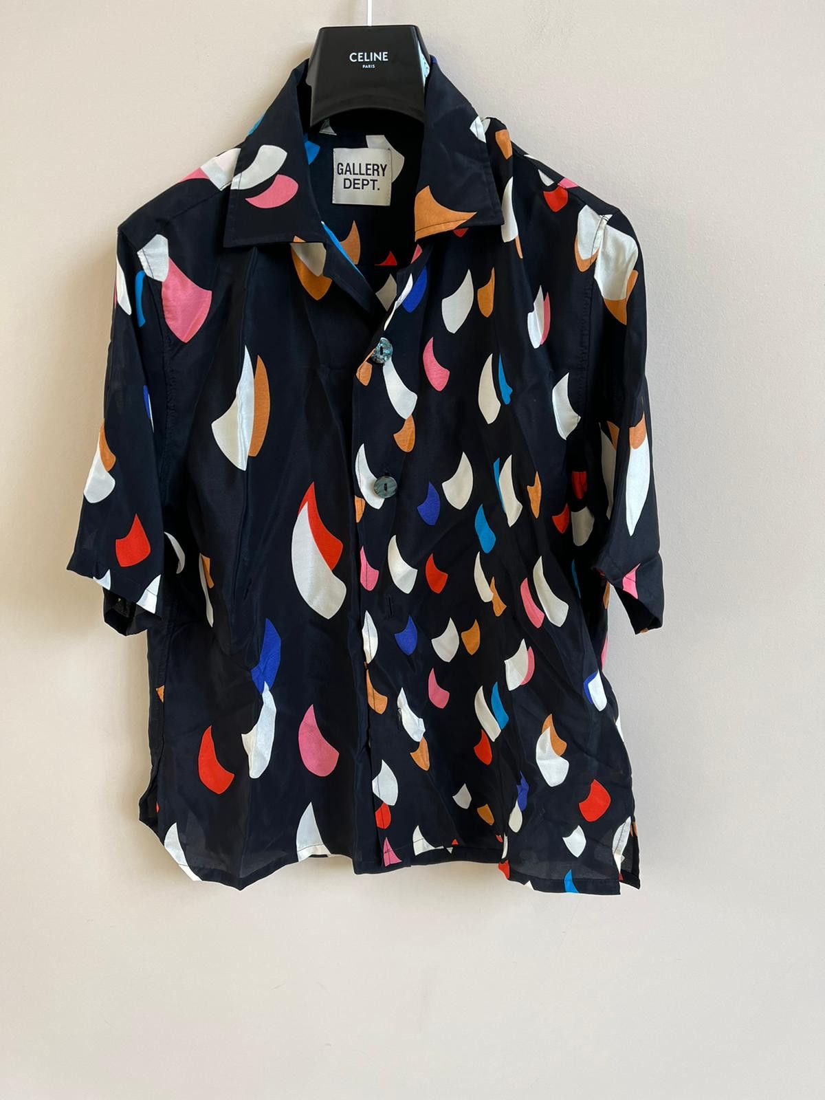 Gallery Dept. o1rshd1 Q:2 / Half Sleeve Button up SHirt in Black Color Size US S / EU 44-46 / 1 - 1 Thumbnail