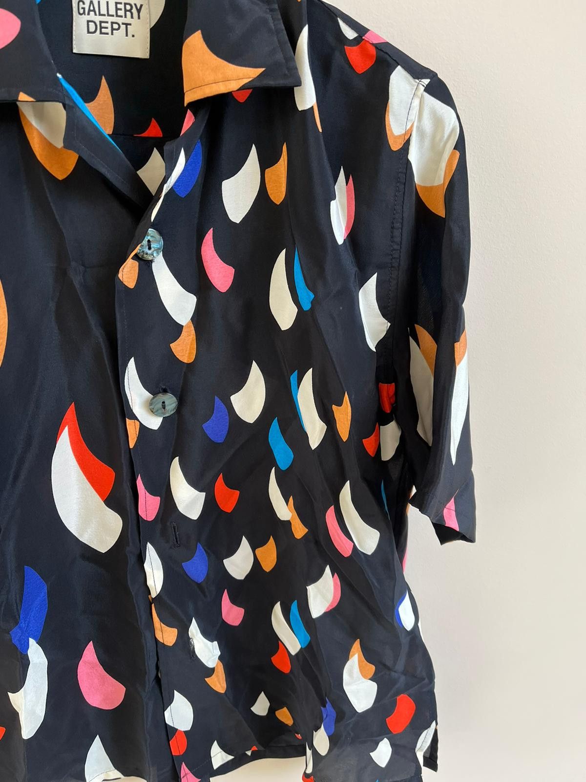 Gallery Dept. o1rshd1 Q:2 / Half Sleeve Button up SHirt in Black Color Size US S / EU 44-46 / 1 - 8 Thumbnail