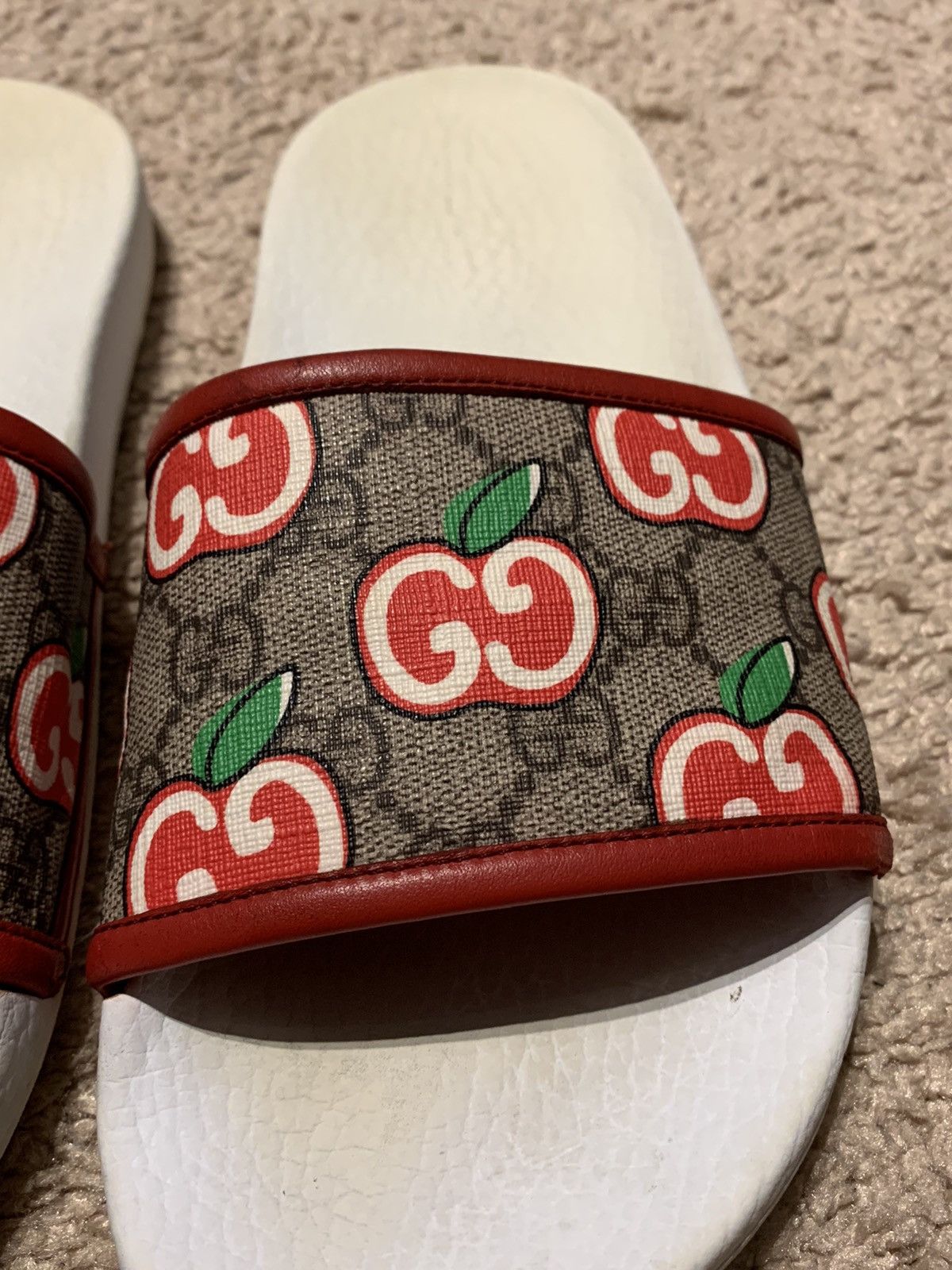 Gucci Sandal slide apple Gucci Italy pool Size US 7 / EU 40 - 3 Thumbnail