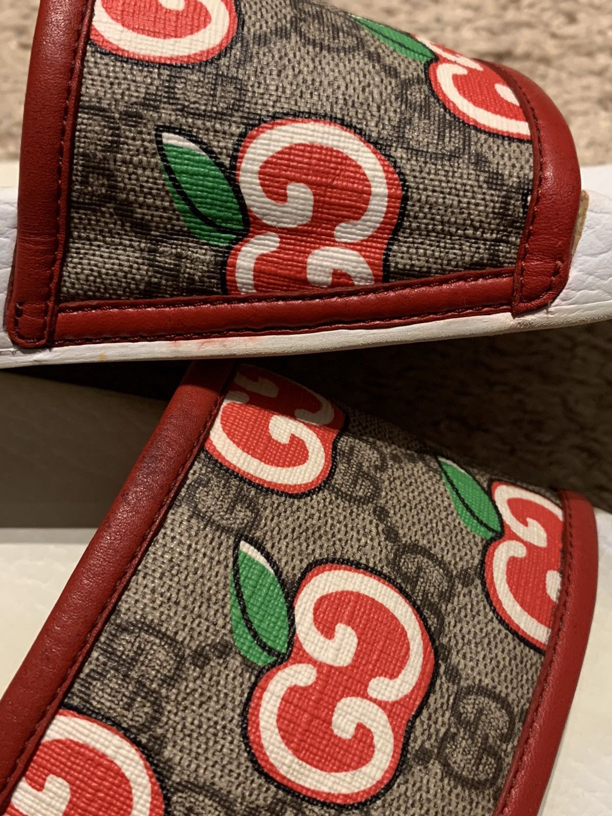 Gucci Sandal slide apple Gucci Italy pool Size US 7 / EU 40 - 10 Thumbnail