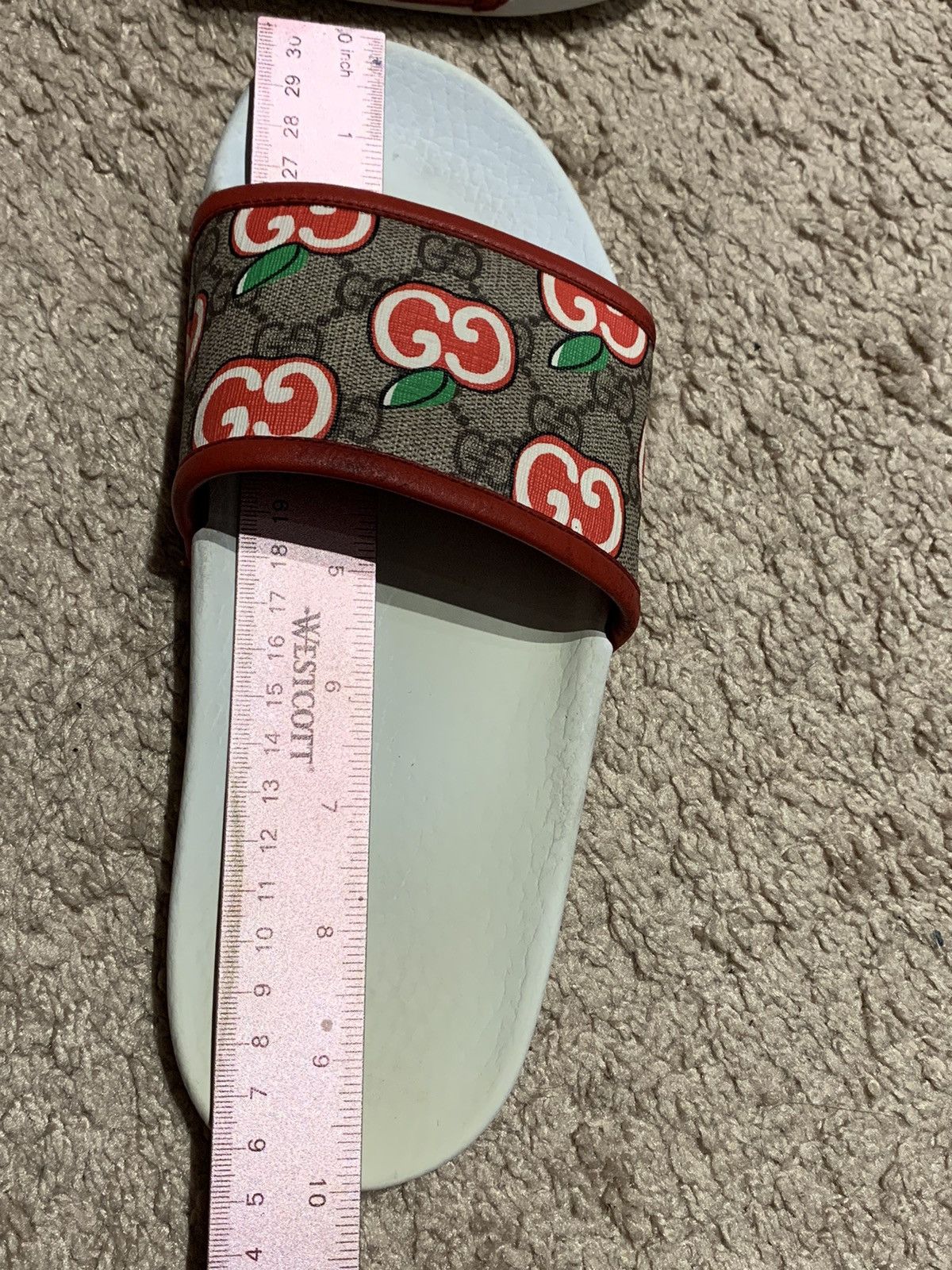 Gucci Sandal slide apple Gucci Italy pool Size US 7 / EU 40 - 11 Thumbnail