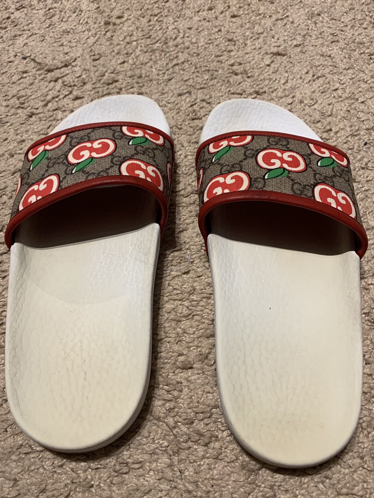 Gucci Sandal slide apple Gucci Italy pool Size US 7 / EU 40 - 4 Thumbnail