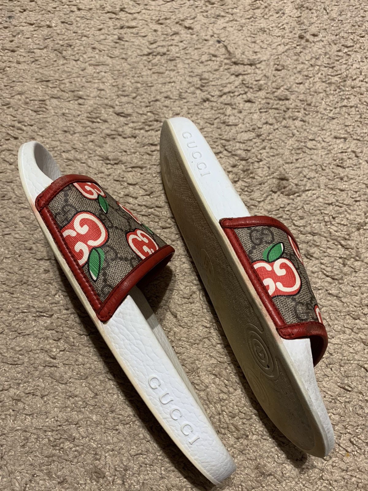 Gucci Sandal slide apple Gucci Italy pool Size US 7 / EU 40 - 5 Thumbnail