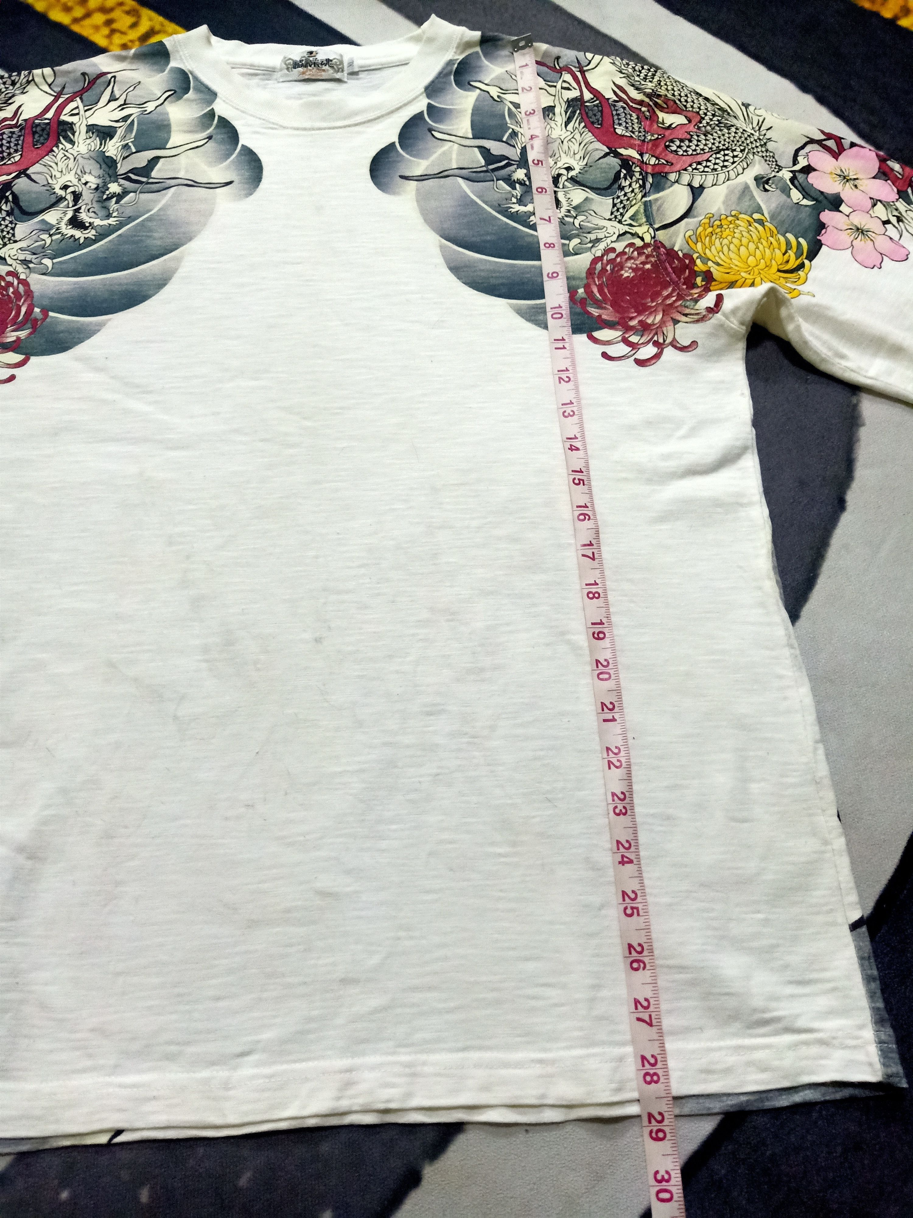 Designer × Japanese Brand KARAKURI TAMASHII Dragon embroidery motive Distressed shirt Size US L / EU 52-54 / 3 - 7 Thumbnail